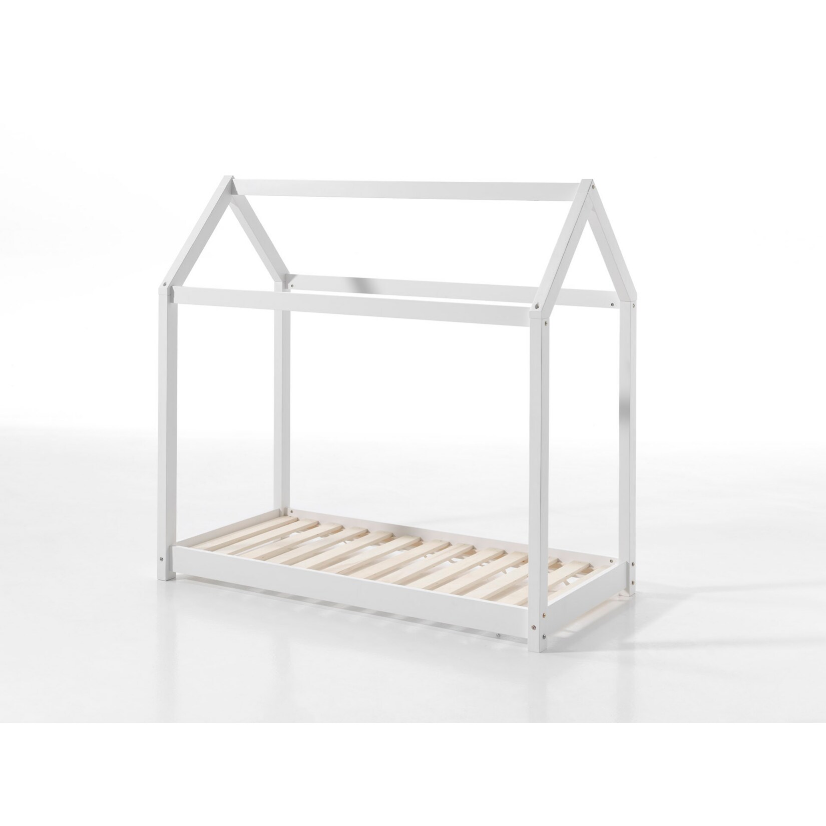 Vipack Hausbett Cabe 70 x 140 cm, weiß Kiefer massiv | 05420070229012