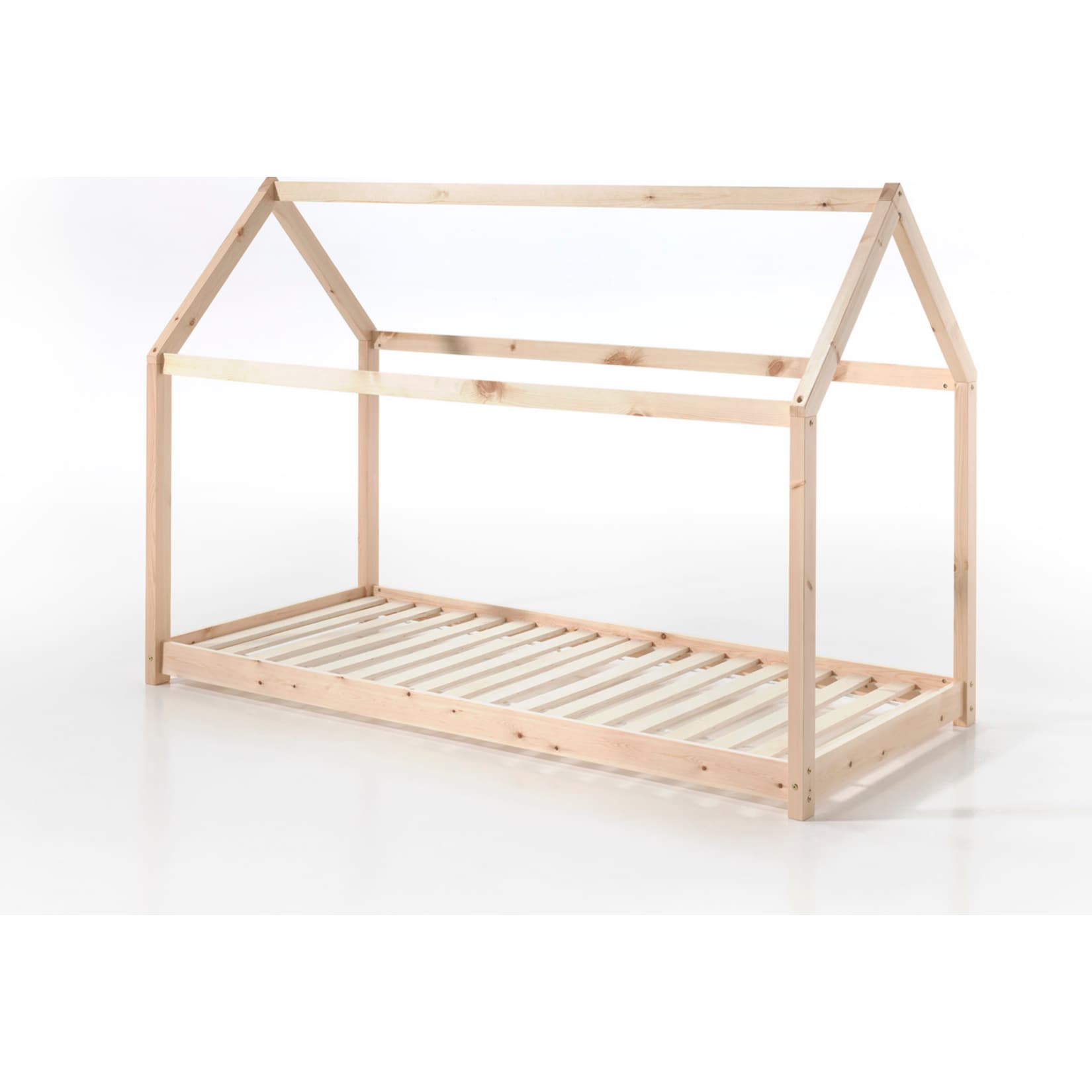 Vipack Hausbett Cabe 90 x 200 cm, natur Kiefer massiv - Bild 1