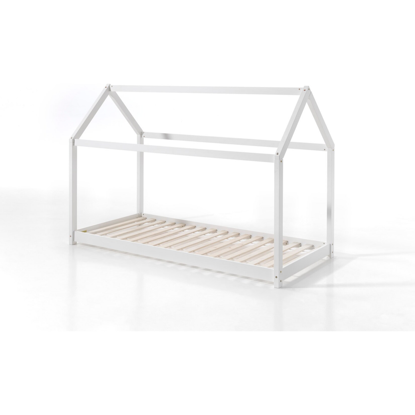 Vipack Hausbett Cabe 90 x 200 cm, wei&szlig; Kiefer massiv - Bild 1