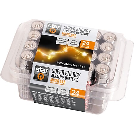starQ Super Energy Alkaline Batterien - Batterie AAA, 24er Mignon 1,5 V - Bild 1