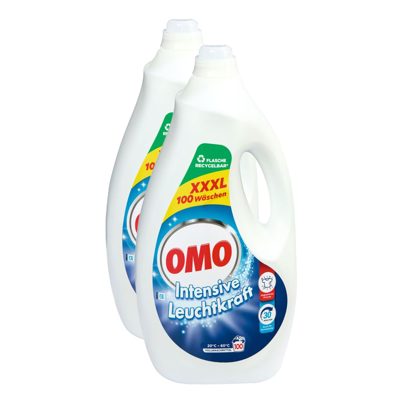 Omo Vollwaschmittel fl&uuml;ssig 100 Waschladungen, 2er Pack - Bild 1