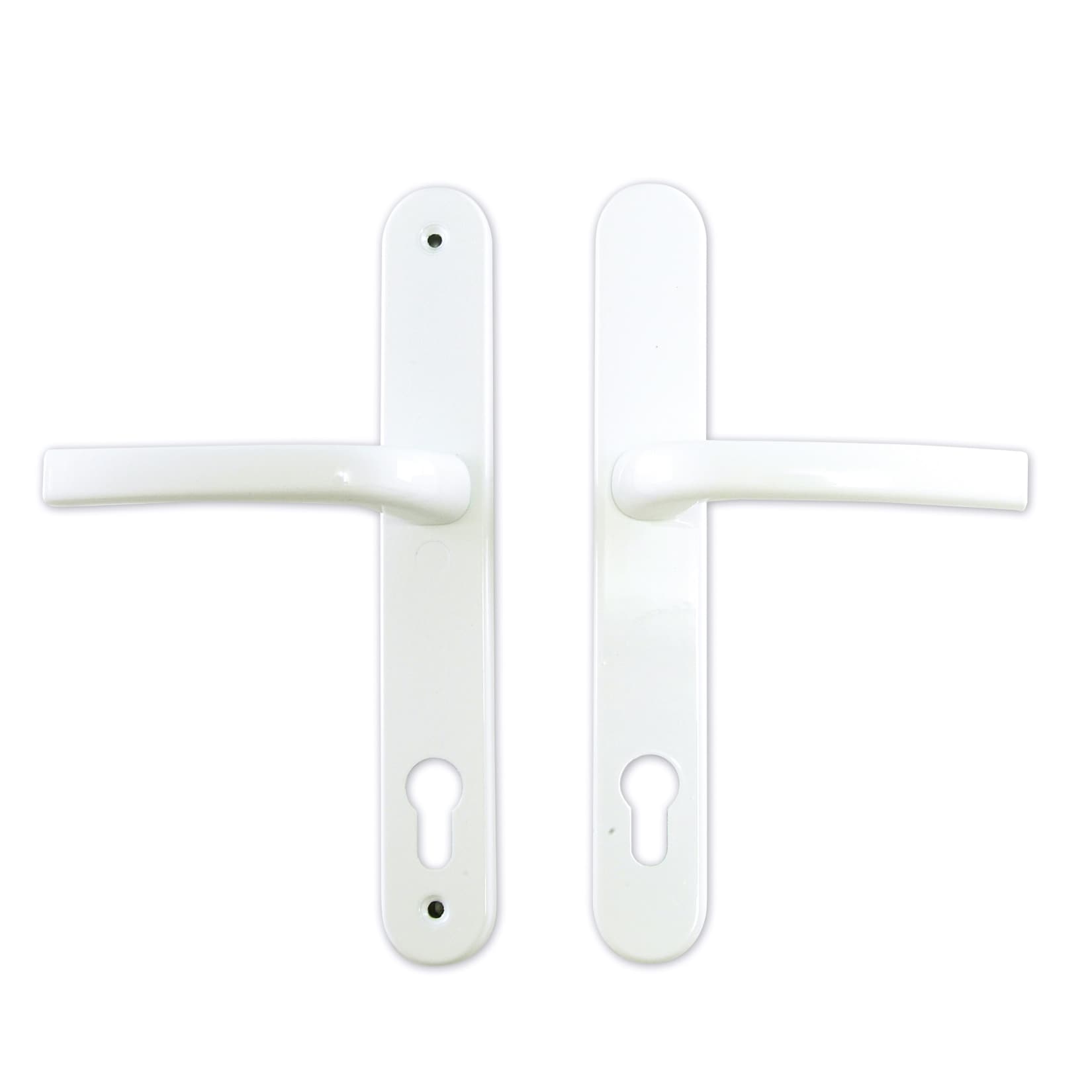 KM Meeth Haust&uuml;r-Griff Nr. 1 (Dr&uuml;cker beidseitig), wei&szlig; - Bild 1