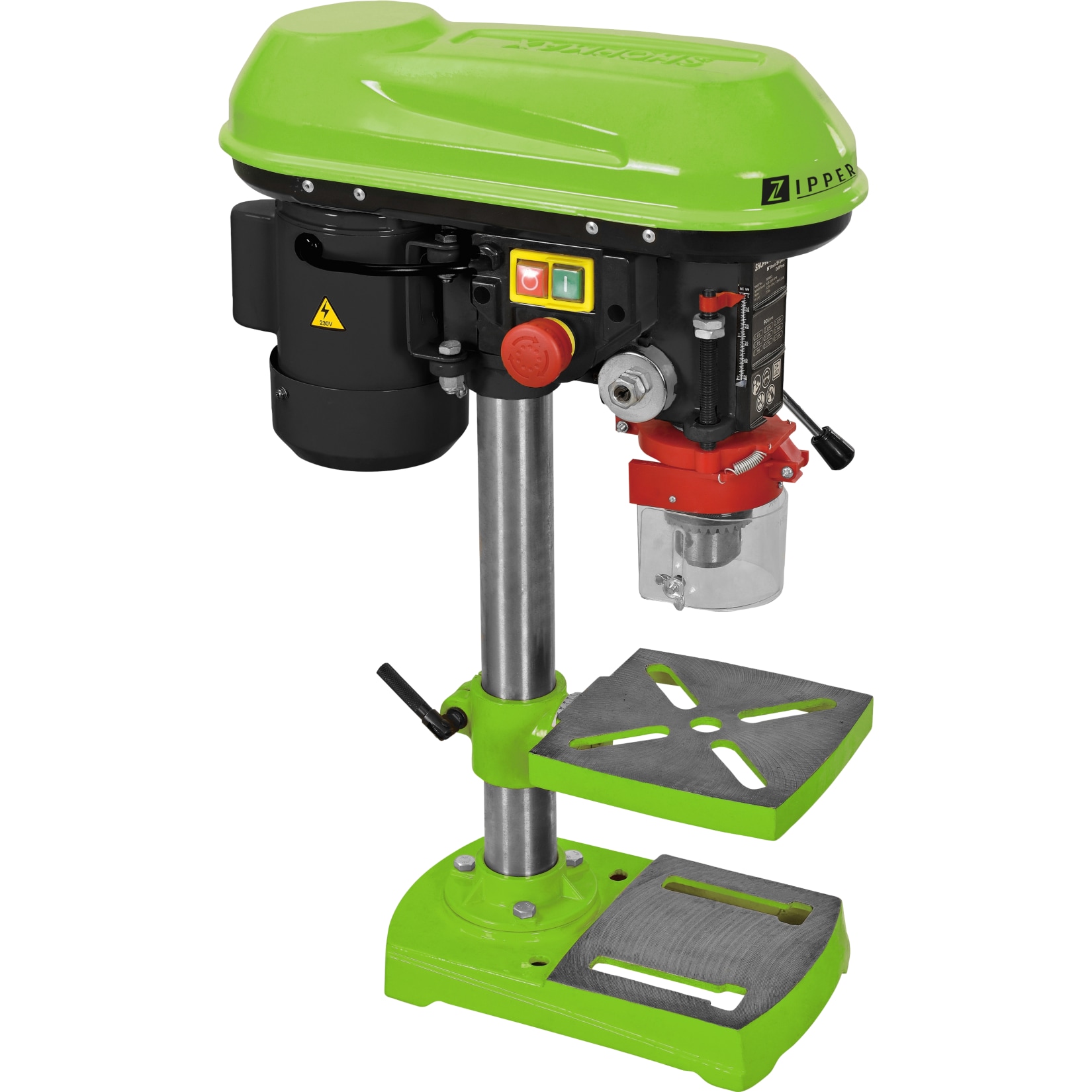 Zipper ZI-STB13T Perceuse à colonne détabli 400 W Hauteur totale 454 mm 230 V