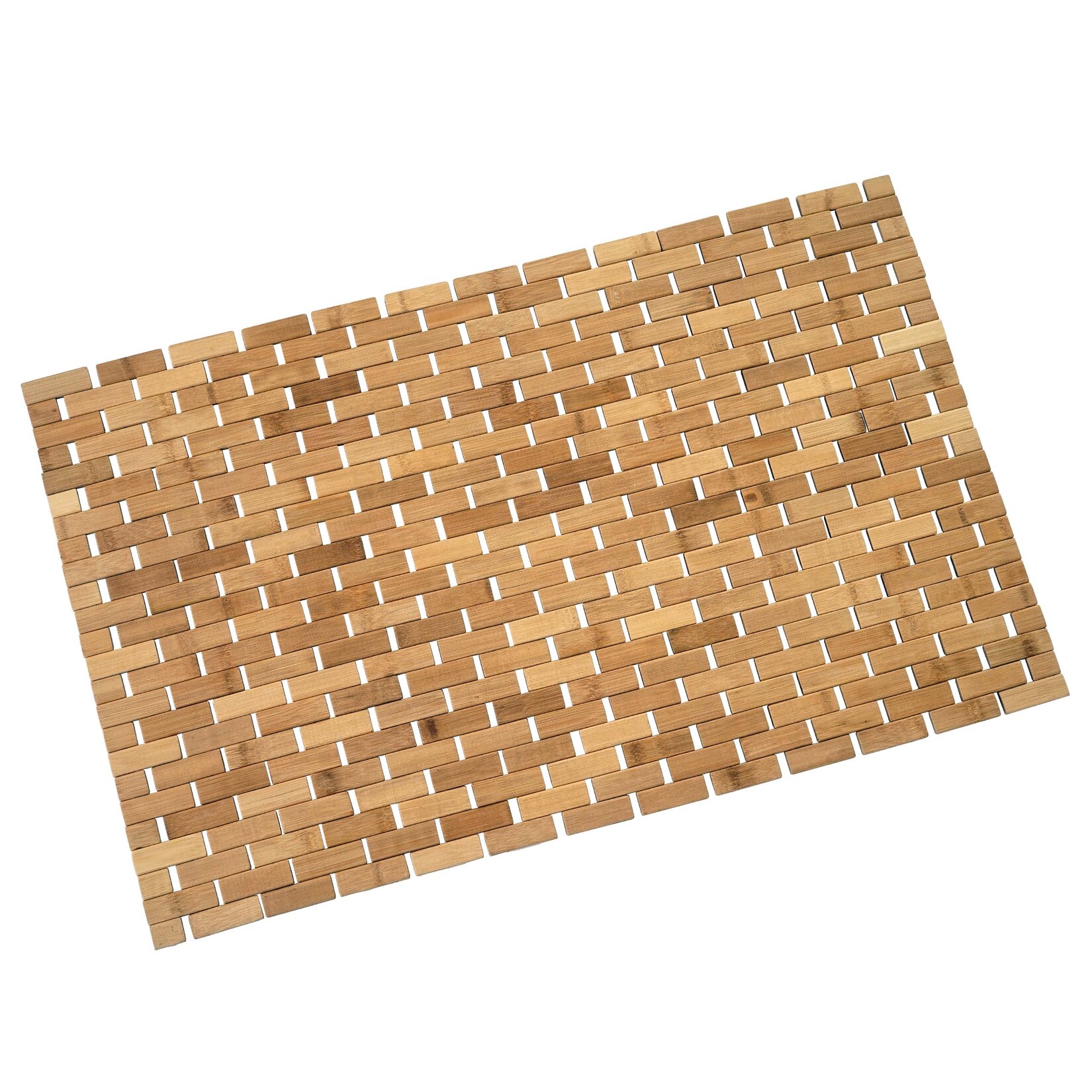 Badematte MCW-B18, Badezimmer Badvorleger Saunamatte, Bambus 79x50cm | 04057651301655