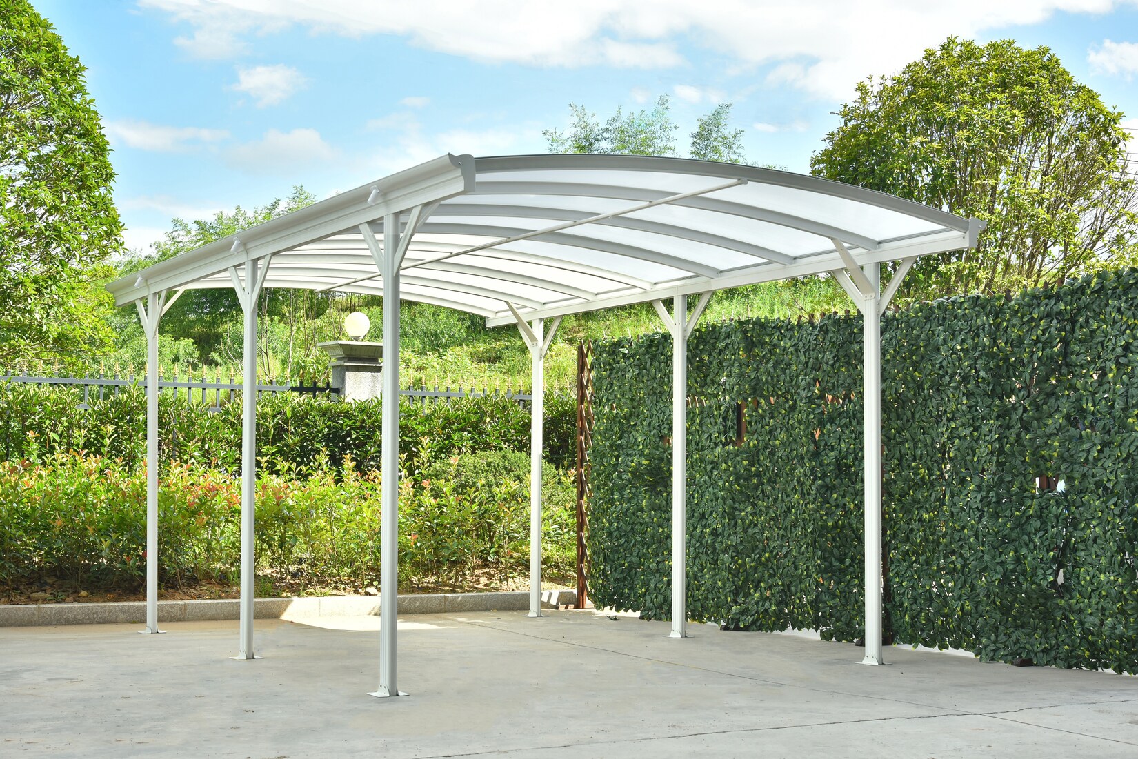 HOME DELUXE Design Carport FALO, weiß | 04058166052650