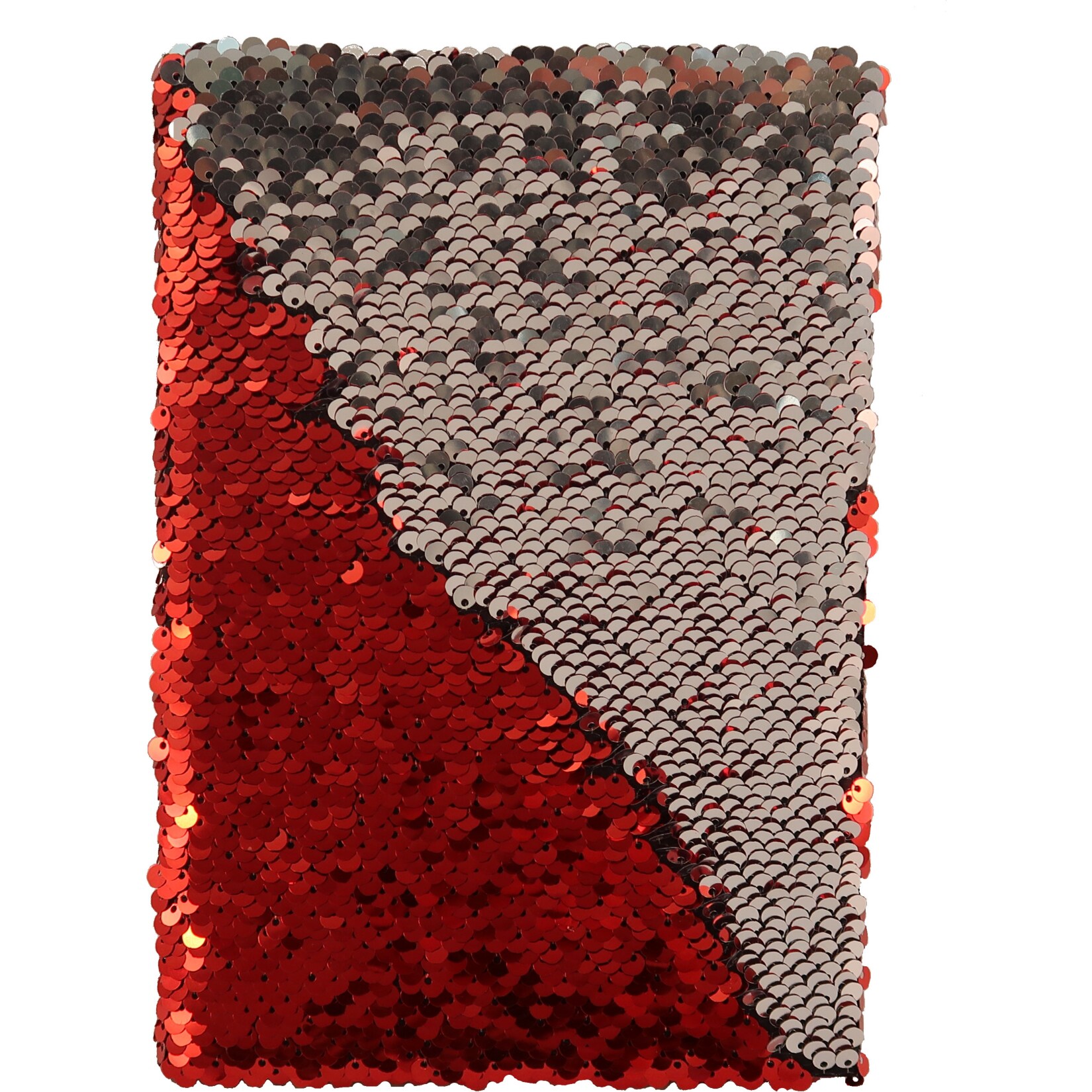 Wendepailletten-Notizbuch A5 rot/silber - Bild 1