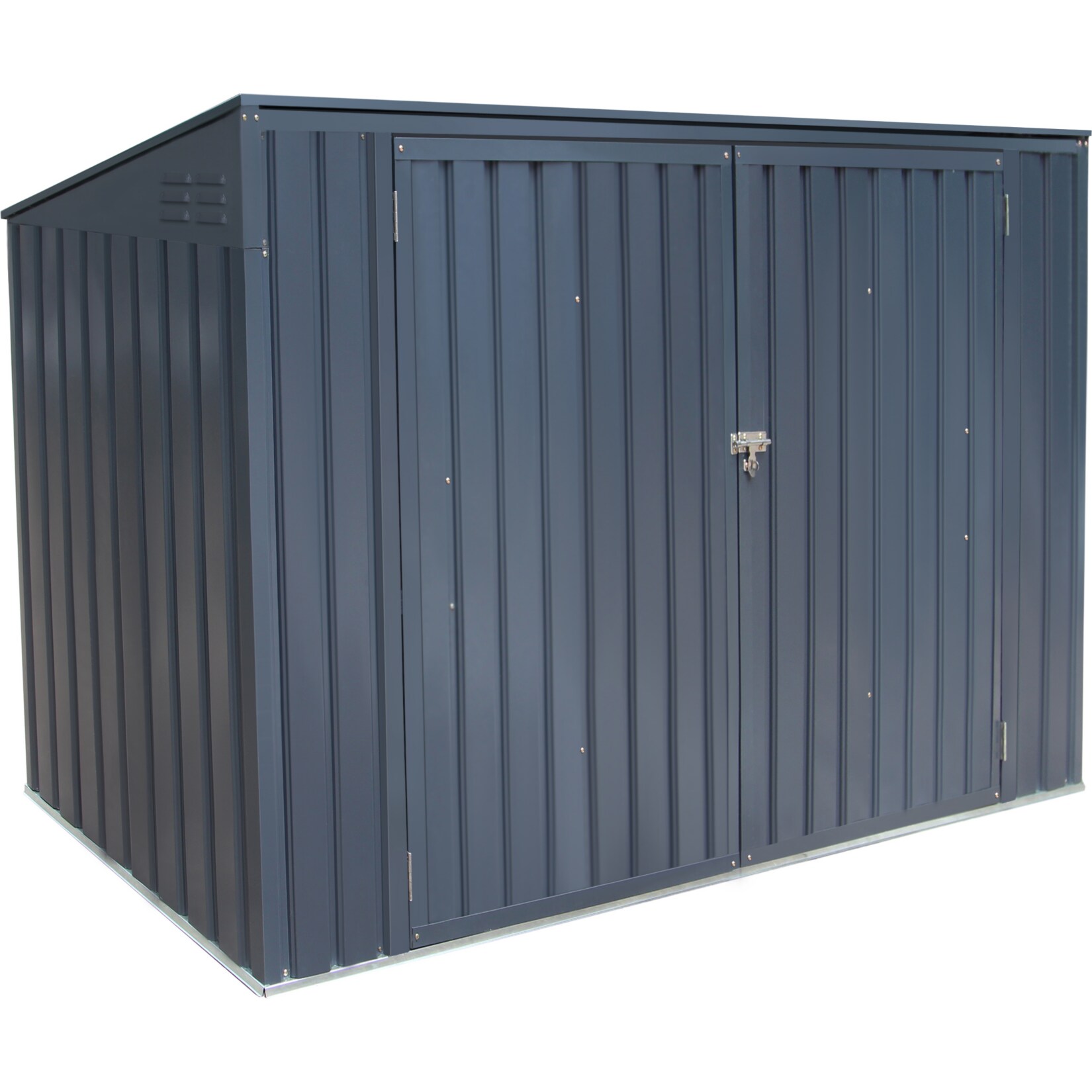 Metall Mülltonnenbox anthrazit, 235x100x131 cm | 04260280772080