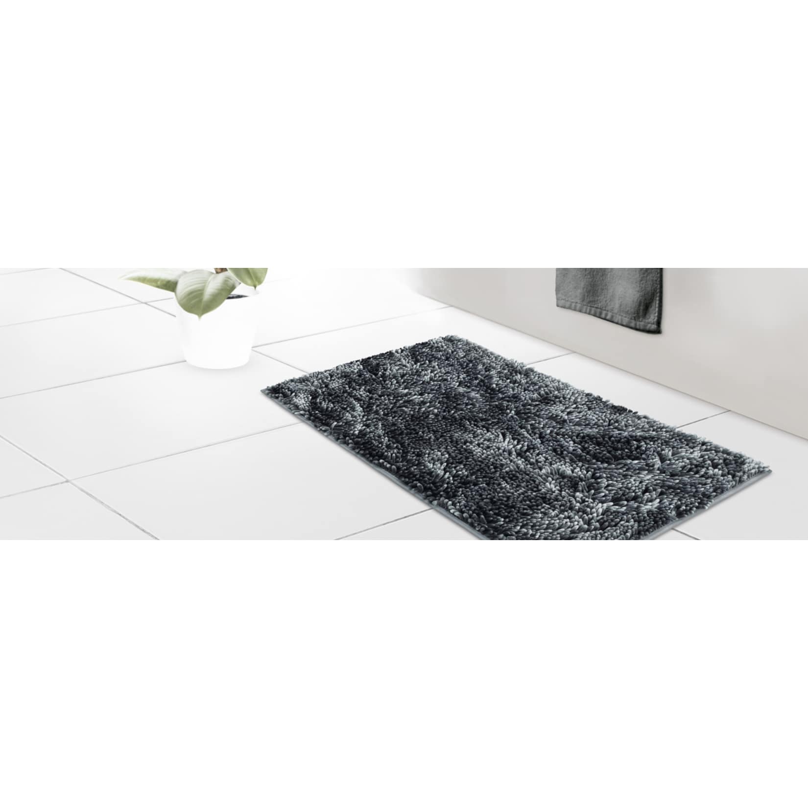 Badematte Chenille - anthrazit - Bild 1