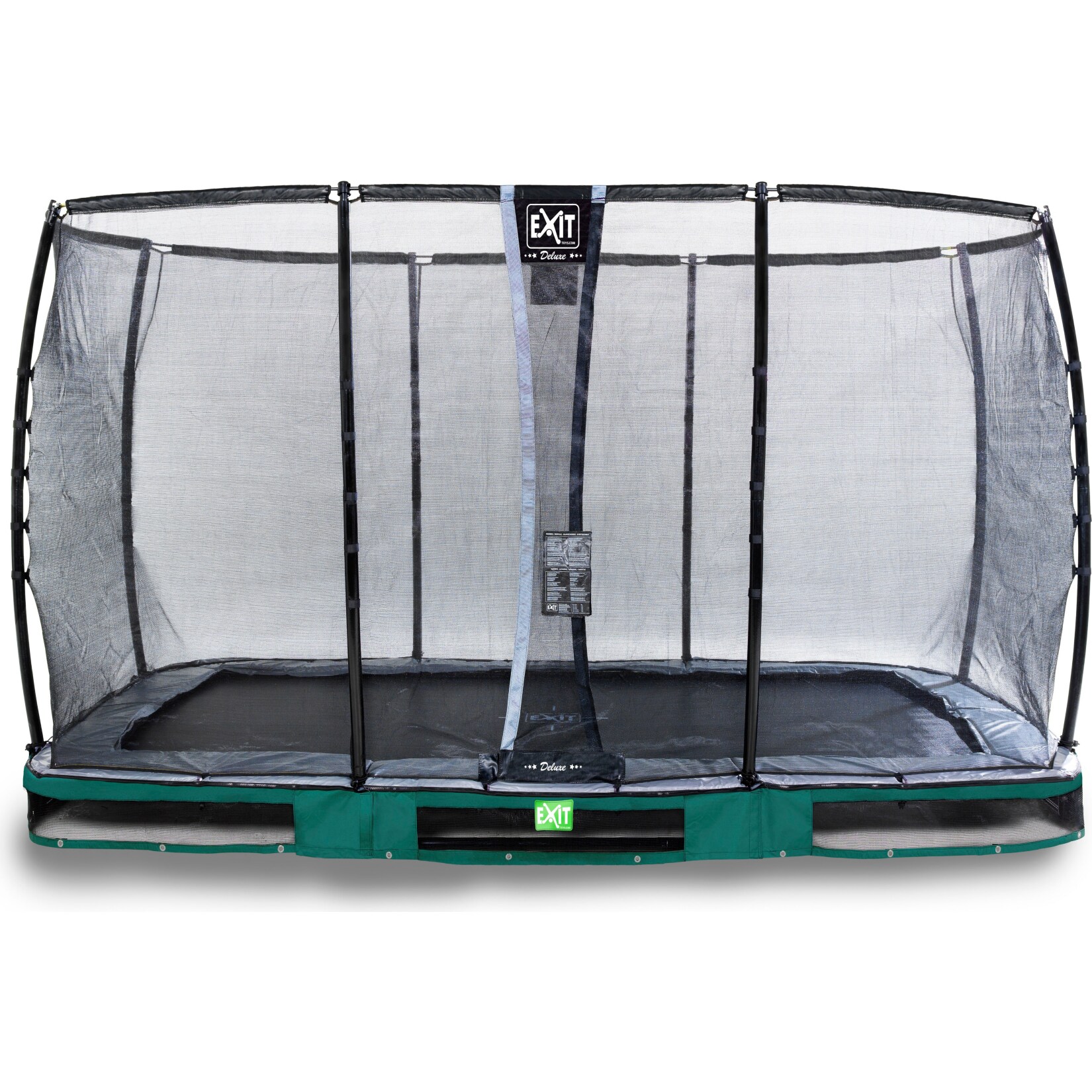 EXIT Elegant Ground Premium  214×366 (7x12ft) + Sicherheitsnetz Deluxe RECHTECKIG grün | 08719874705226