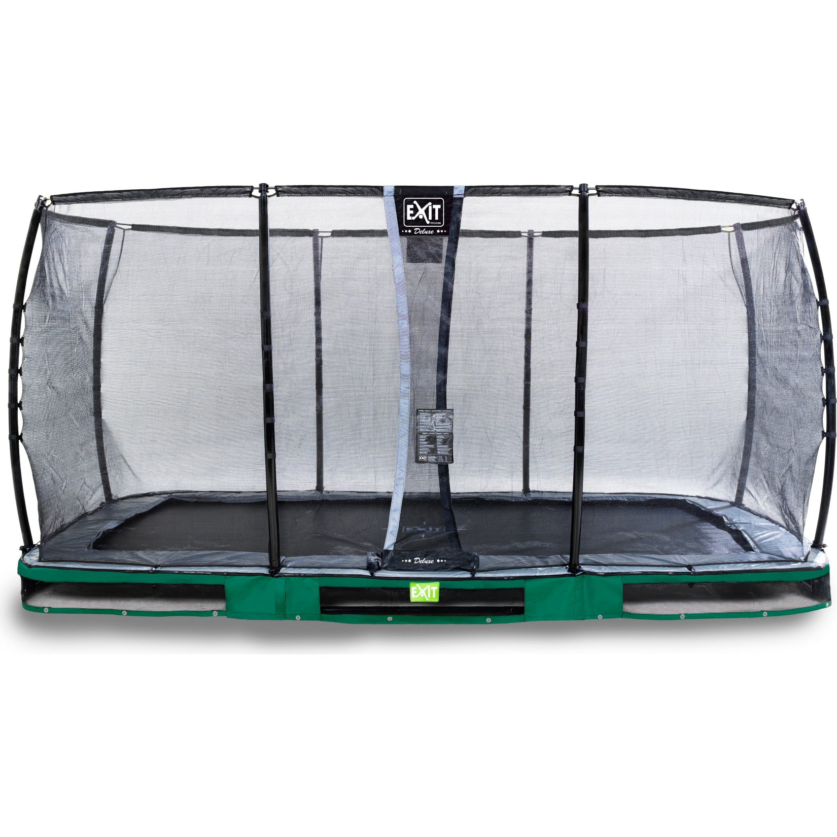 EXIT Elegant Ground Premium 244x427 (8x14ft) + Sicherheitsnetz Deluxe RECHTECKIG gr&uuml;n - Bild 1