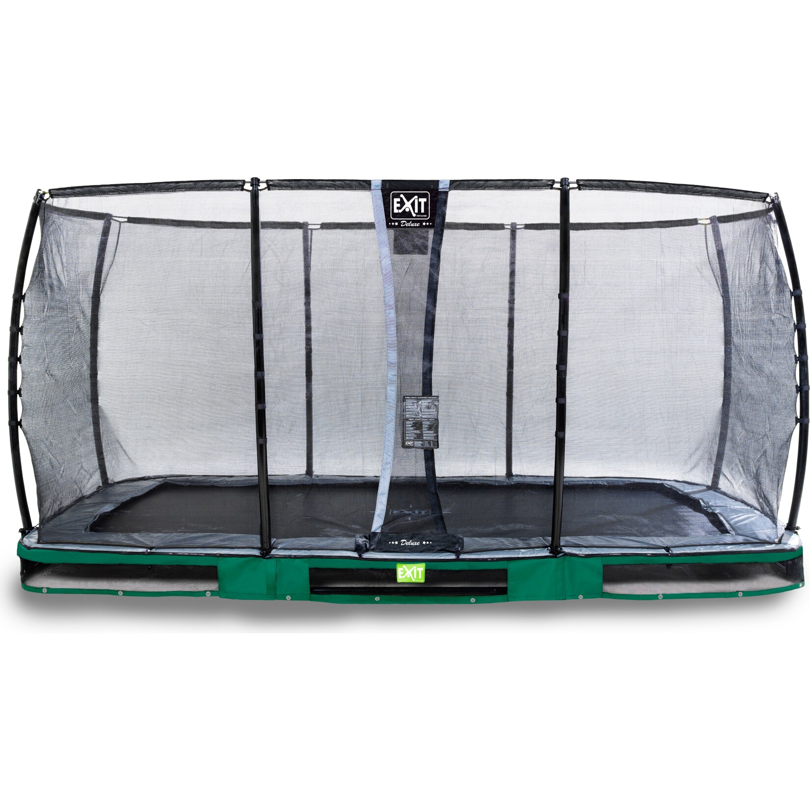 EXIT Elegant Ground Premium 244×427 (8x14ft) + Sicherheitsnetz Deluxe RECHTECKIG grün | 08719874705233