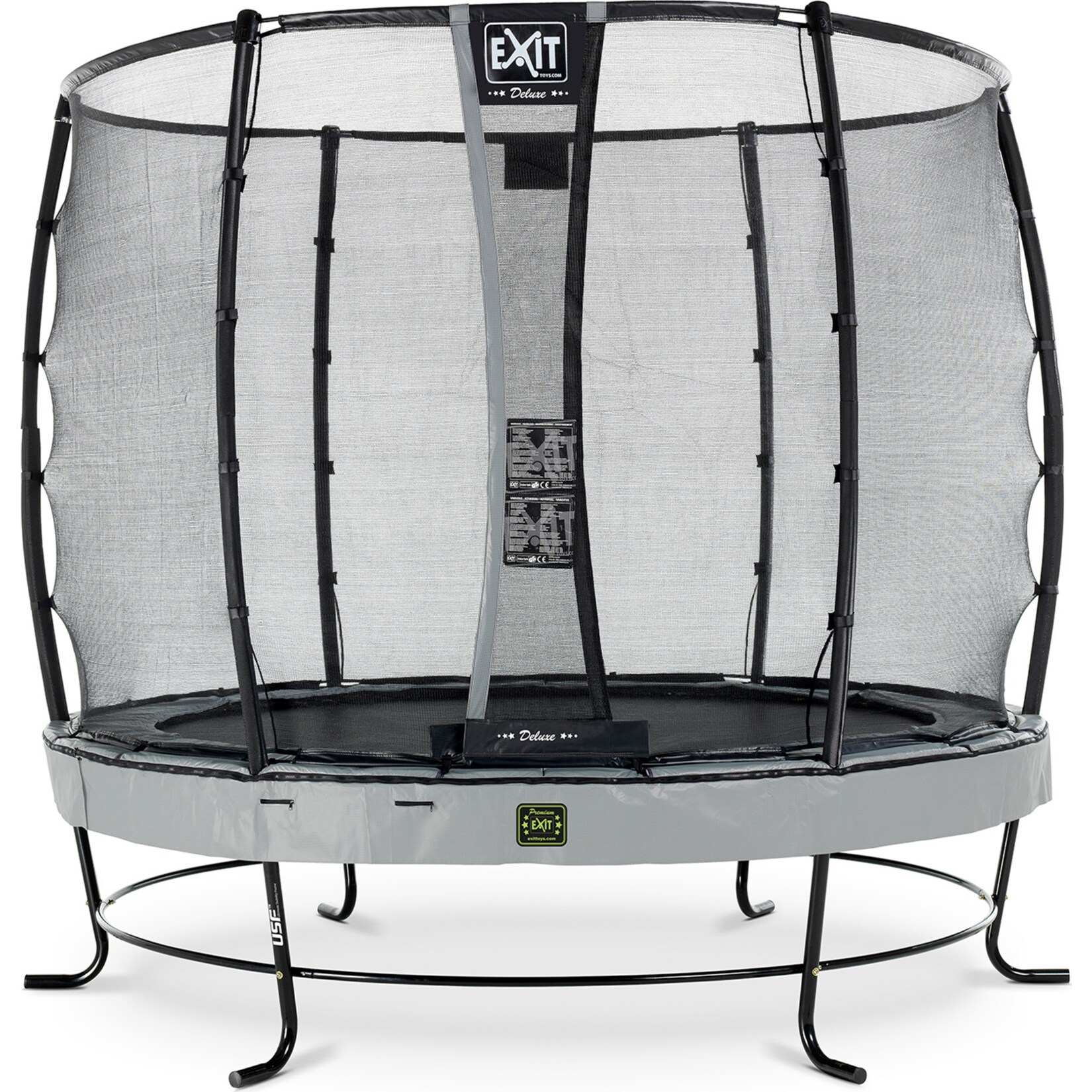 EXIT Elegant Premium 251 (8,3ft) + Sicherheitsnetz Deluxe RUND grau - Bild 1