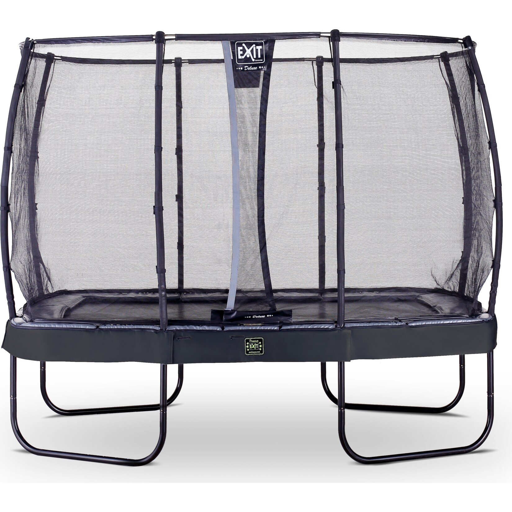 EXIT Elegant Premium Rect. 214×366 (7x12ft) + Sicherheitsnetz Deluxe RECHTECKIG schwarz | 08719743252387