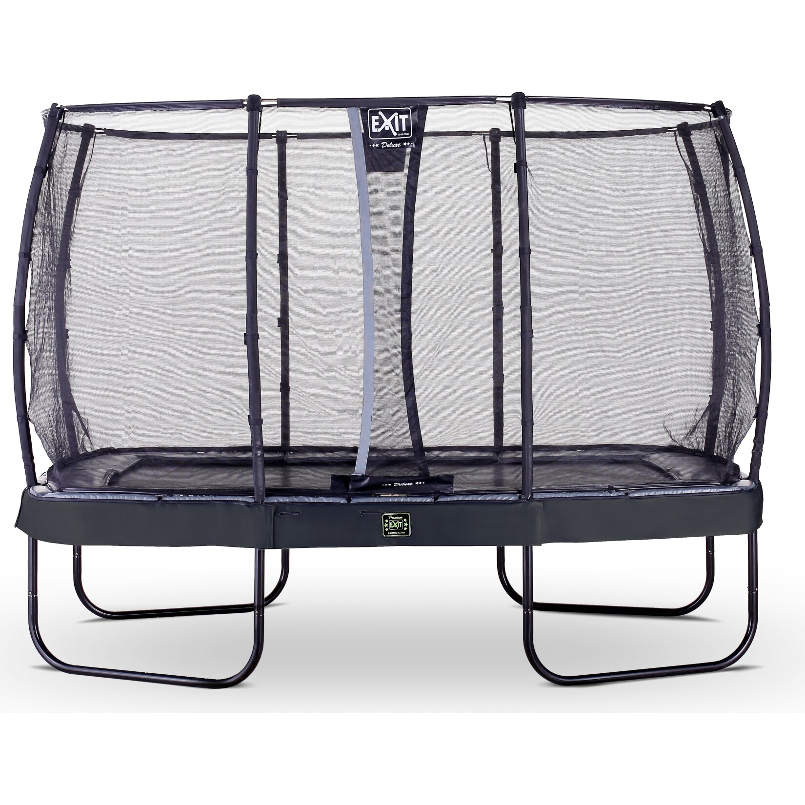 EXIT Elegant Premium Rect. 244×427 (8x14ft) + Sicherheitsnetz Deluxe RECHTECKIG schwarz | 08719743252394