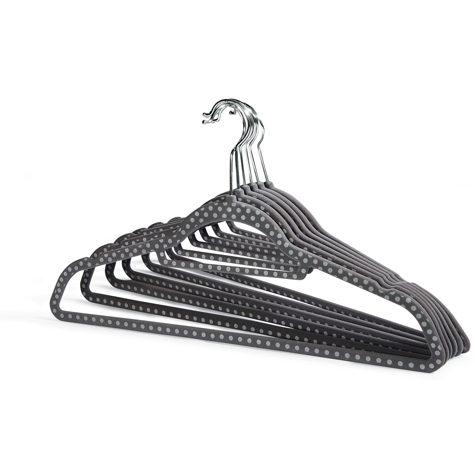 Kleiderb&uuml;gel, 6er Pack - grau - Bild 1