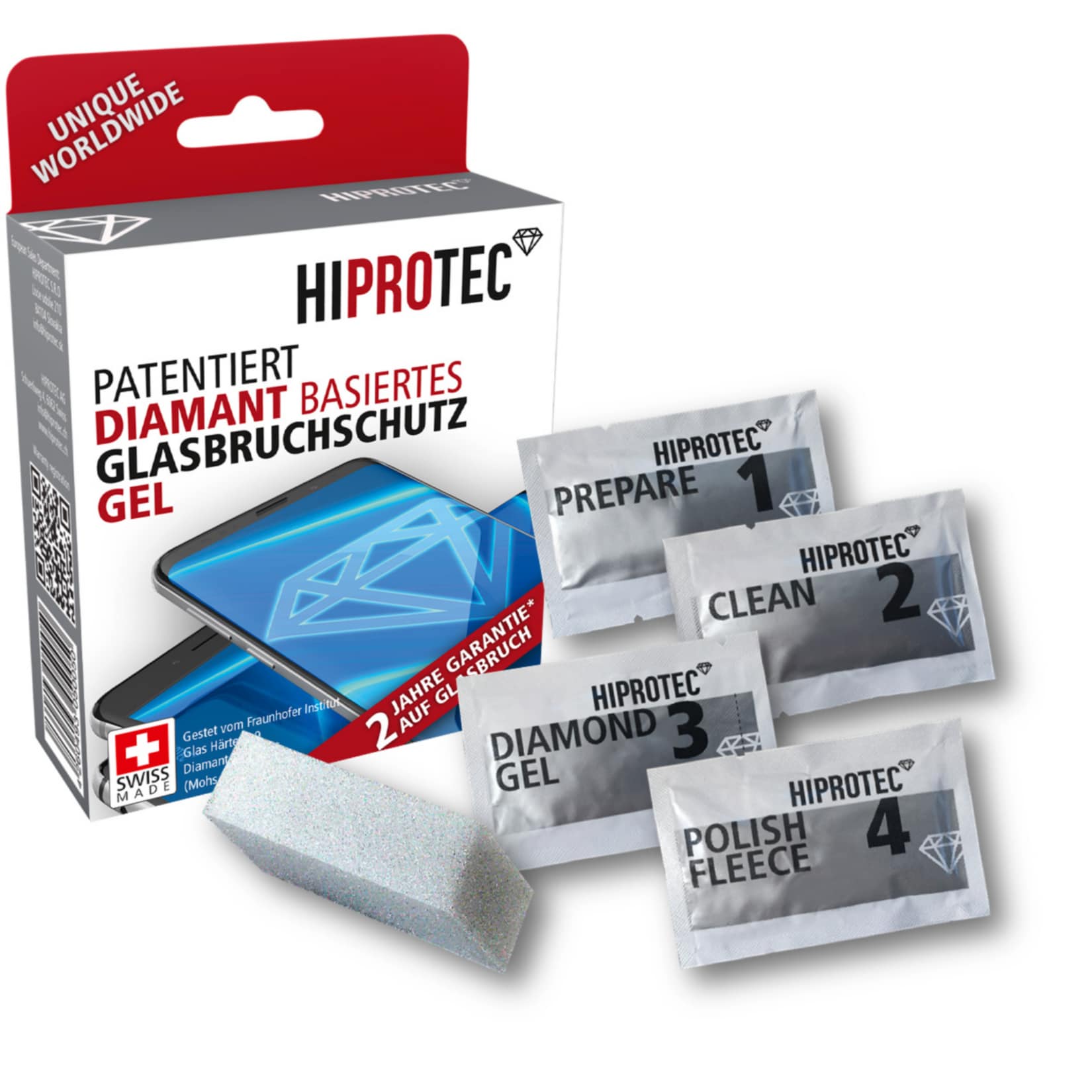 Hiprotec Pure Diamond, Fl&uuml;ssiger Displayschutz aus Diamanten f&uuml;r Smartphones, Tablets und Laptops - Bild 1