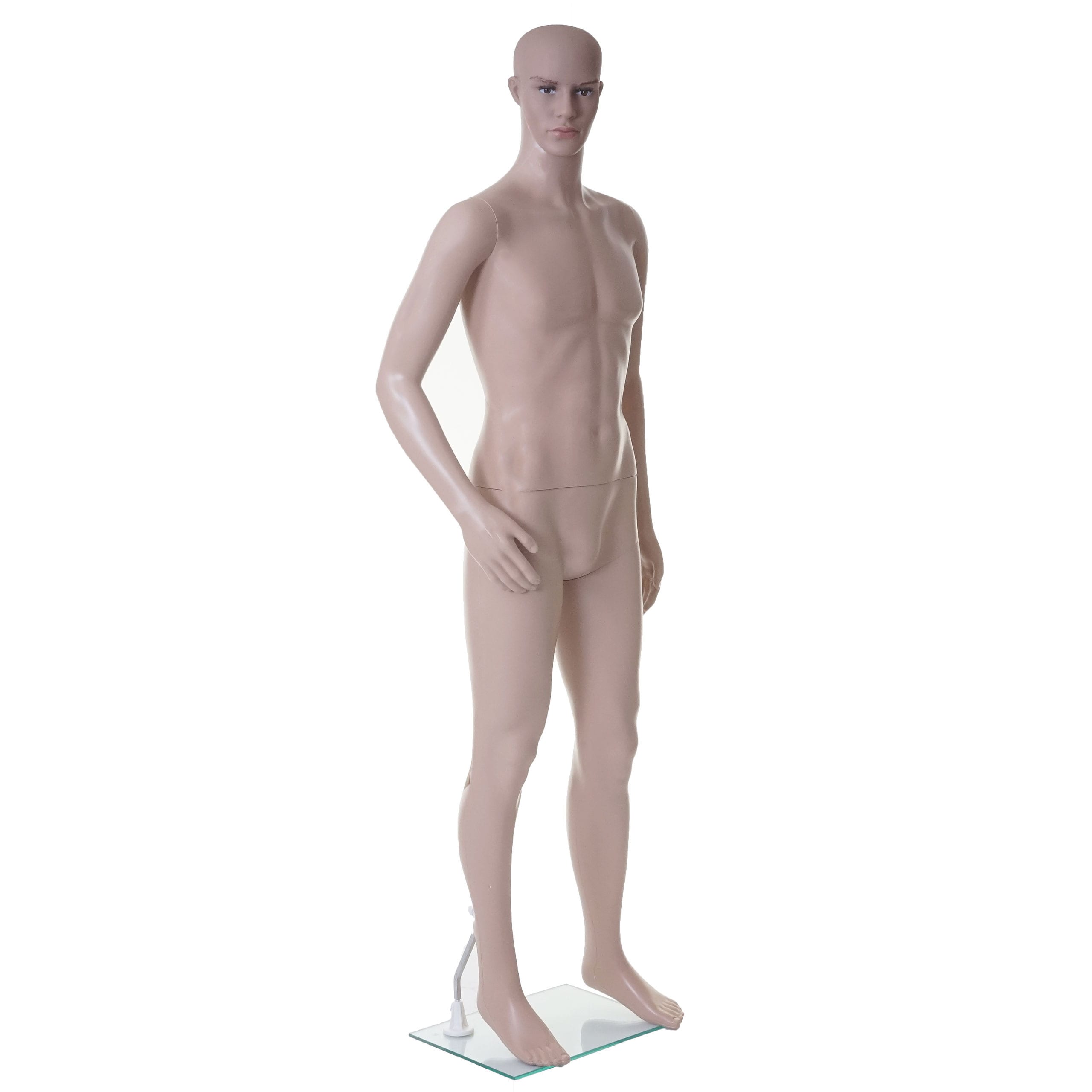 Schaufensterpuppe MCW-E37, m&auml;nnlich Mann Schaufensterfigur Puppe Mannequin Schneiderpuppe, lebensgro&szlig; beweglich 185cm - Bild 1