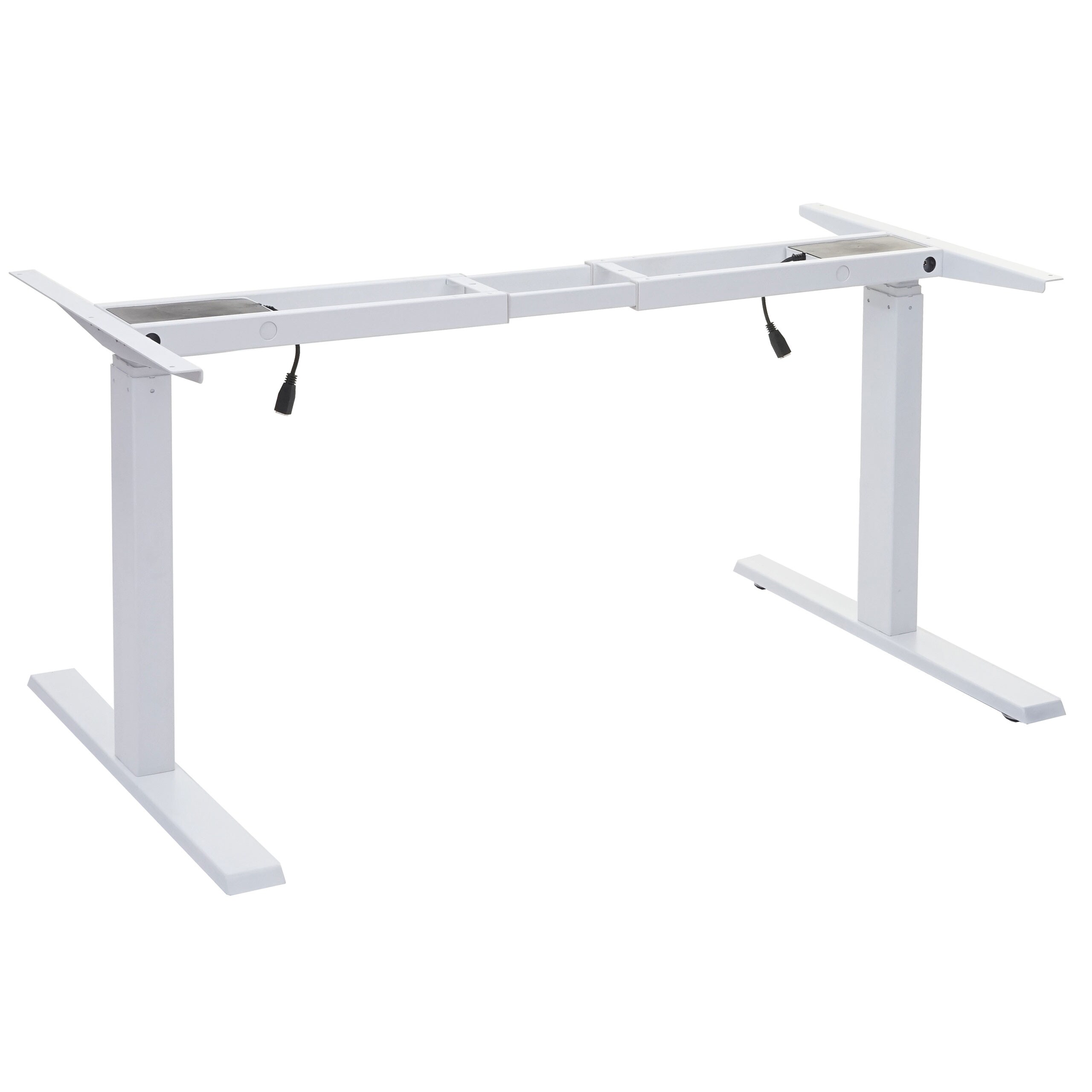 Gestell MCW-D40, variables Tischgestell f&uuml;r Schreibtisch, elektrisch h&ouml;henverstellbar Memory 29kg ~ wei&szlig; - Bild 1