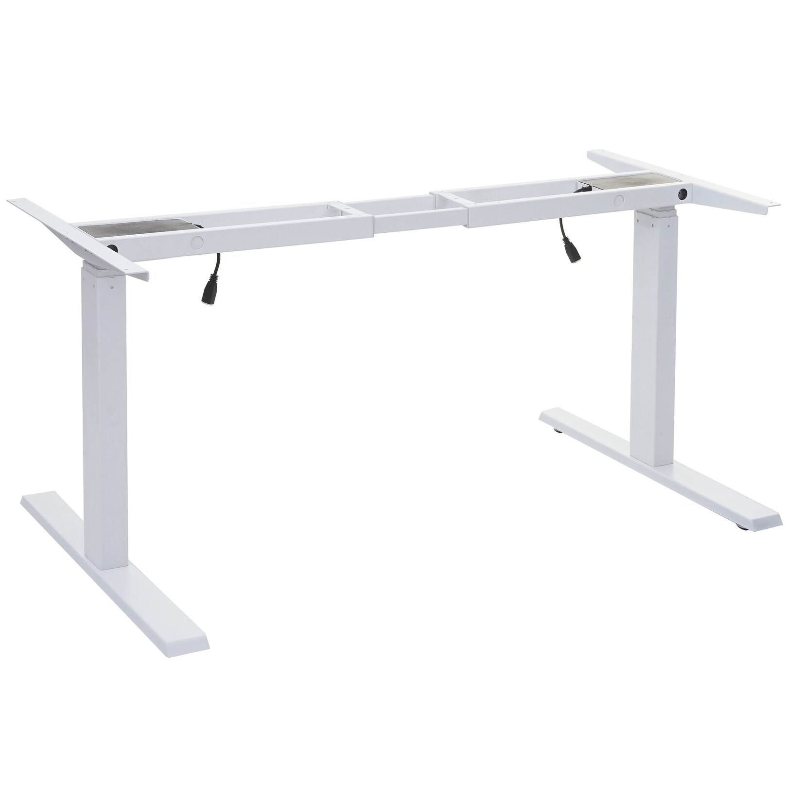 Gestell MCW-D40, variables Tischgestell für Schreibtisch, elektrisch höhenverstellbar Memory 29kg ~ weiß | 04057651256719