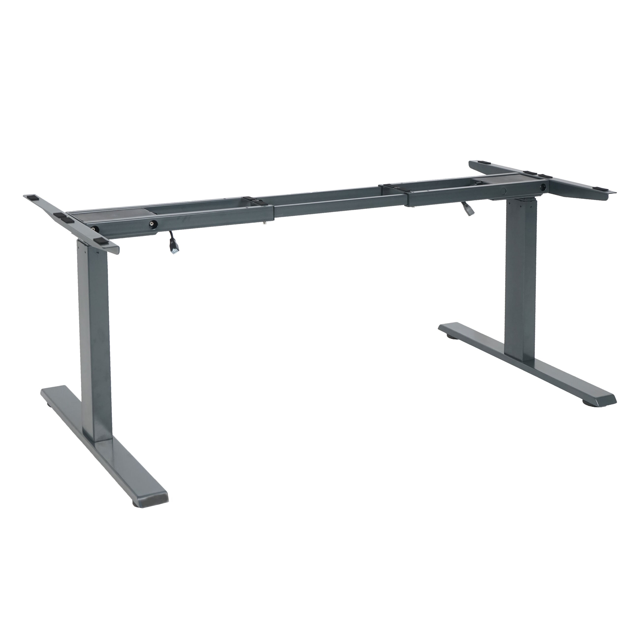 Gestell MCW-D40, variables Tischgestell f&uuml;r Schreibtisch, elektrisch h&ouml;henverstellbar Memory 29kg ~ anthrazit-grau - Bild 1