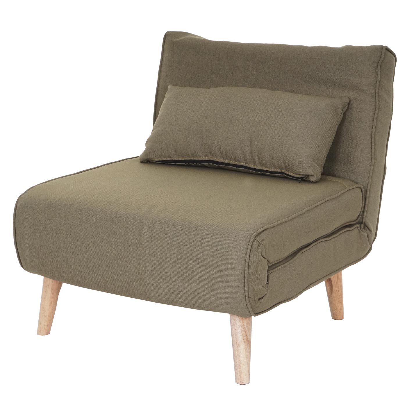 Schlafsessel MCW-D35, Schlafsofa Funktionssessel Klappsessel Relaxsessel Jugendsessel Sessel, Stoff/Textil ~ grün