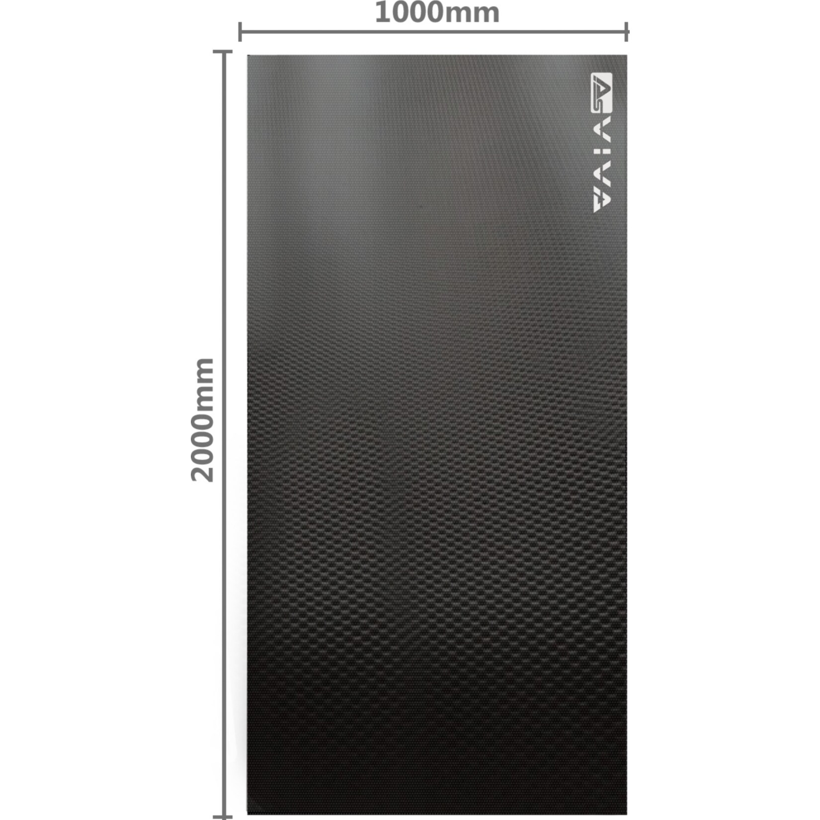 AsVIVA Fitnessger&auml;te Bodenschutzmatte UM1 200x100cm Unterlegmatte - Bild 1