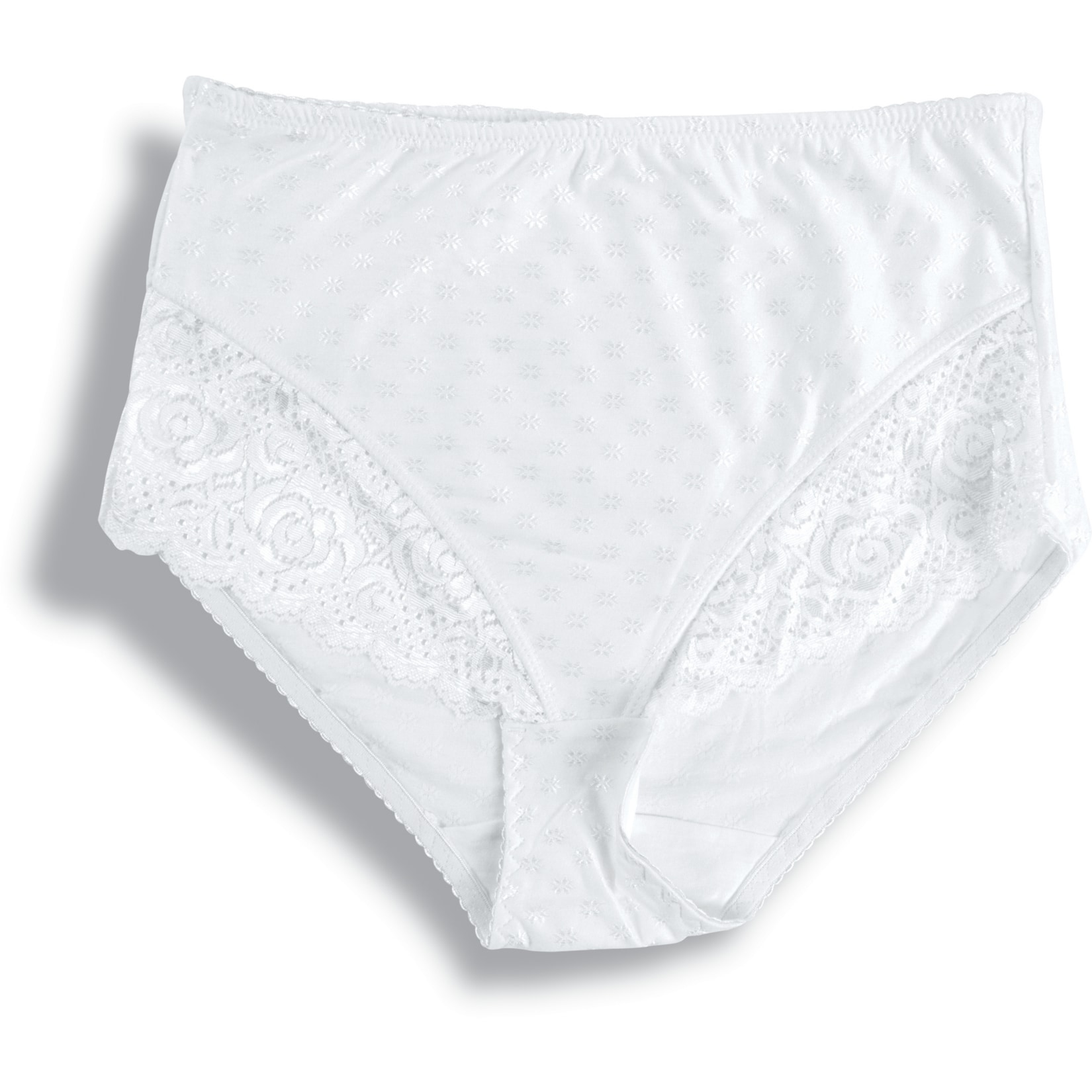 Damen Bauchweg Slip 2er Pack - Gr. 40/42 - wei&szlig; - Bild 1