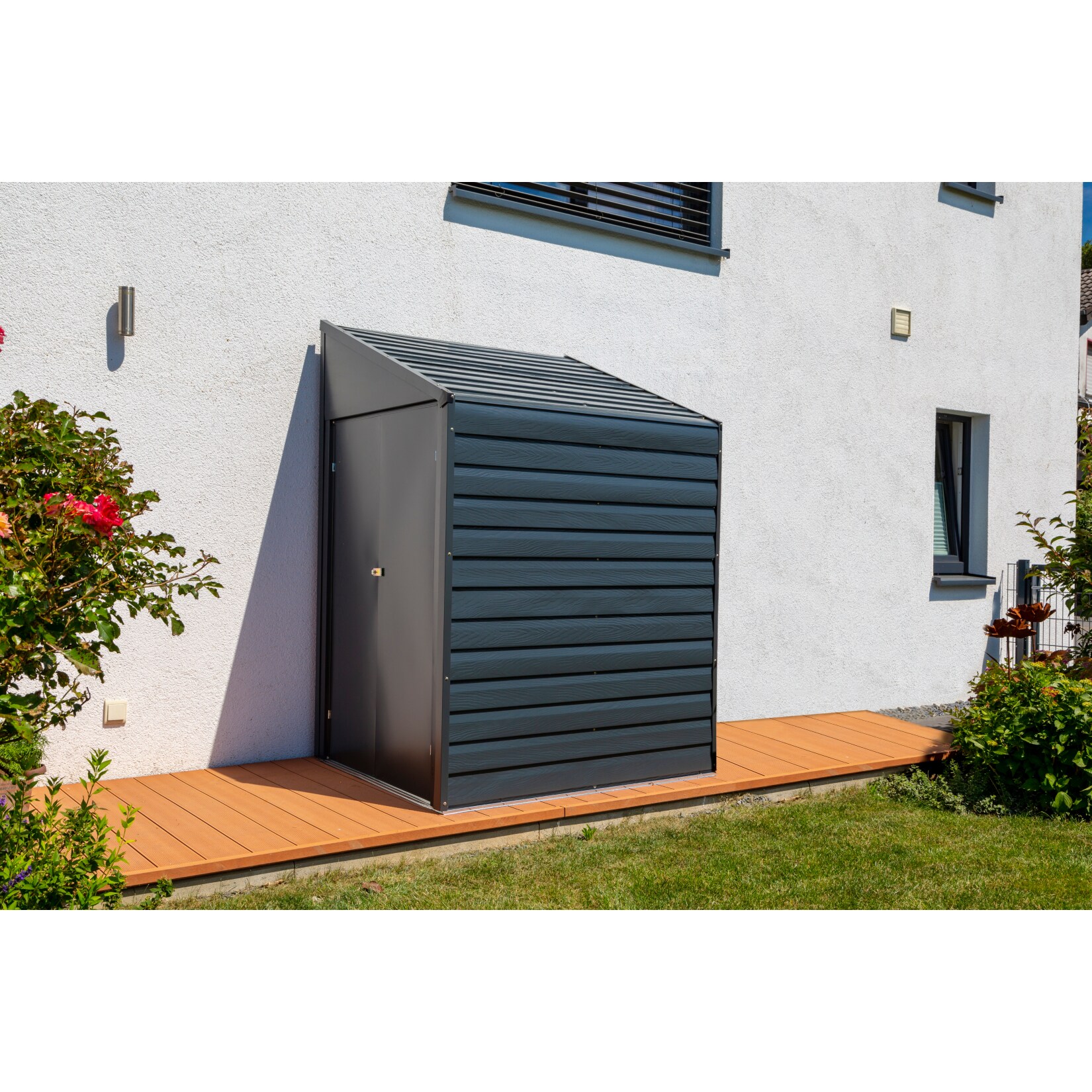 Spacemaker Metallger&auml;tehaus, 124 x 203 cm - grau - Bild 1