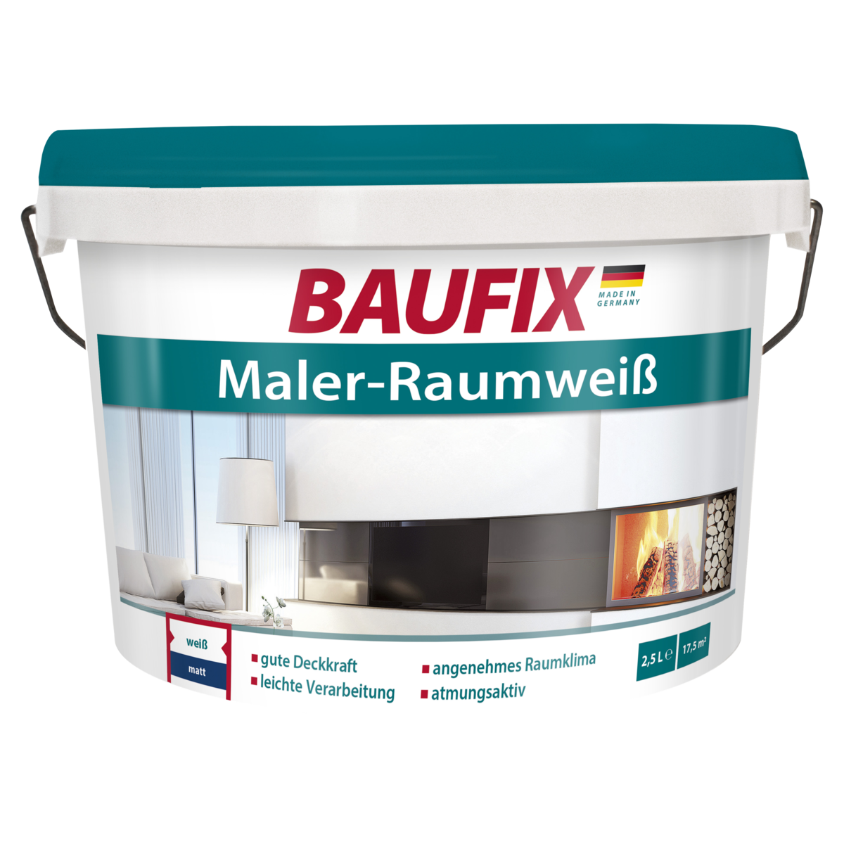 BAUFIX Maler-Raumwei&szlig;, 2,5 Liter - Bild 1