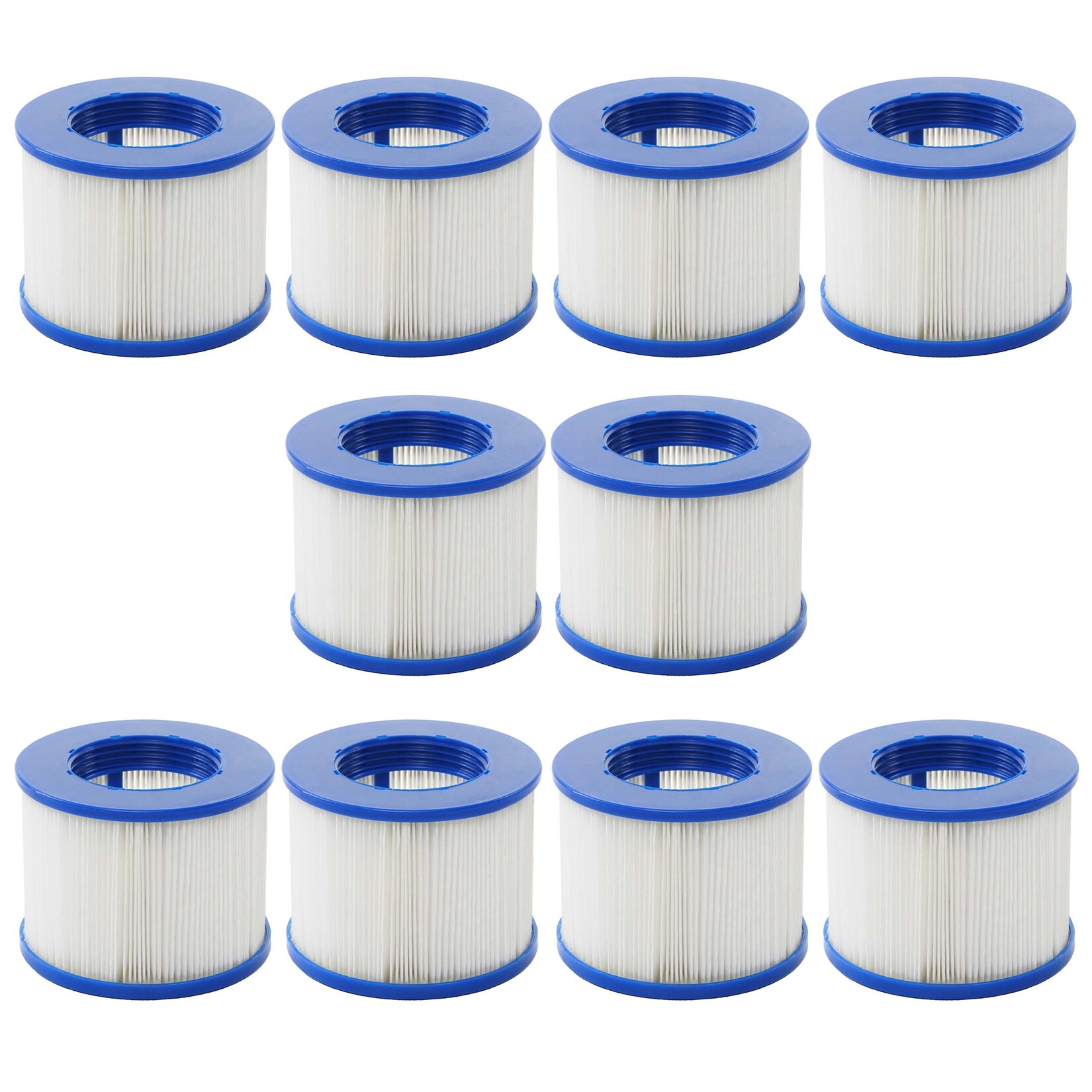 Wasserfilter für Whirlpool MCW-E32, Ersatzfilter Filterkartusche Filterpatrone Lamellenfilter, Zubehör ~ 10 Stück