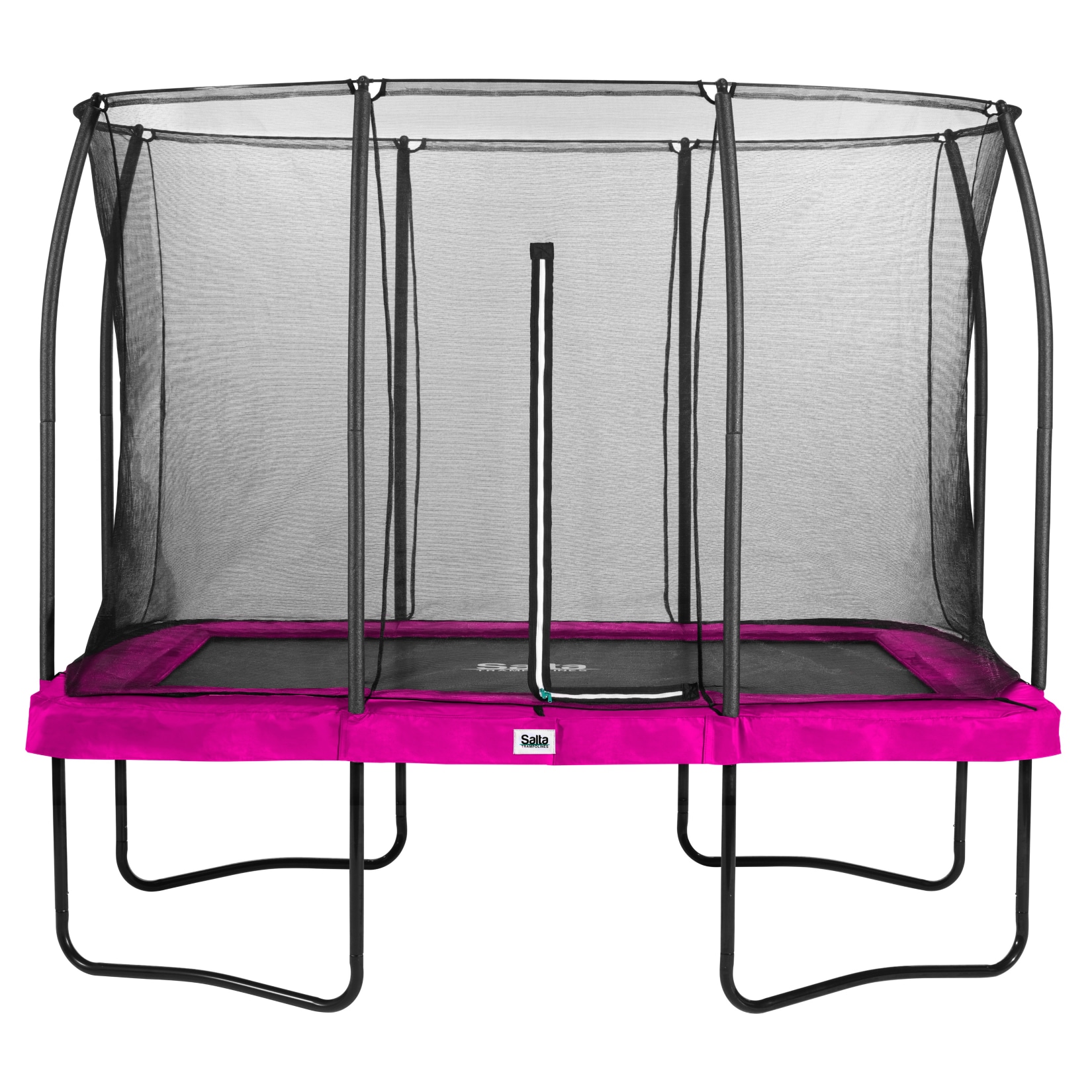 Salta Trampoline - Comfort Edition - rechteckig - 214 x 305cm - 7x10ft - Schutzrand pink - Bild 1