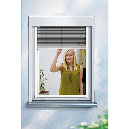 Schellenberg Insektenschutz-Fenster-Plissee, 140 x 150 cm - Bild 1