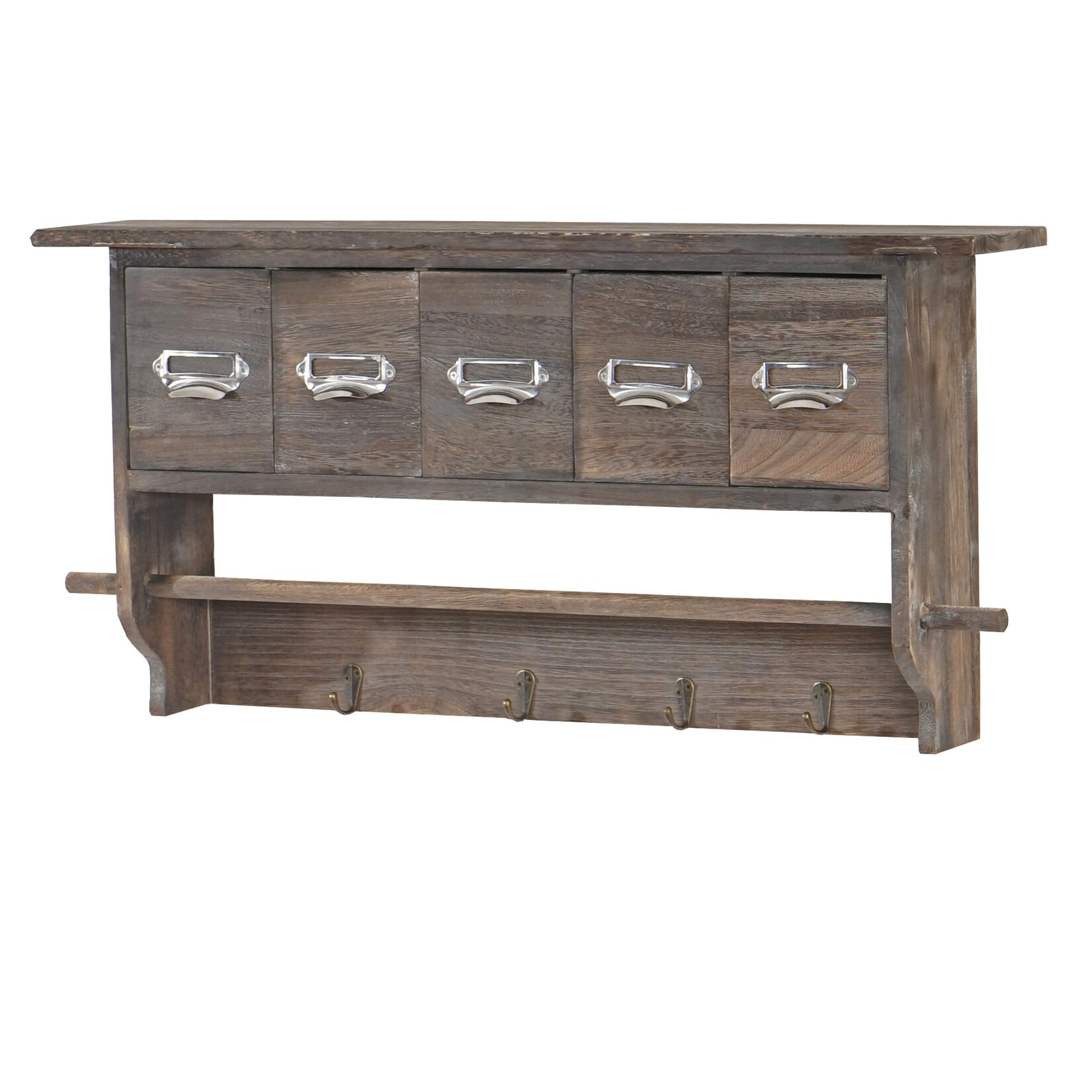 Küchenregal MCW-C49, Haushaltsregal Regal, Vintage mit 5 Schubladen 32x65x13cm ~ braun