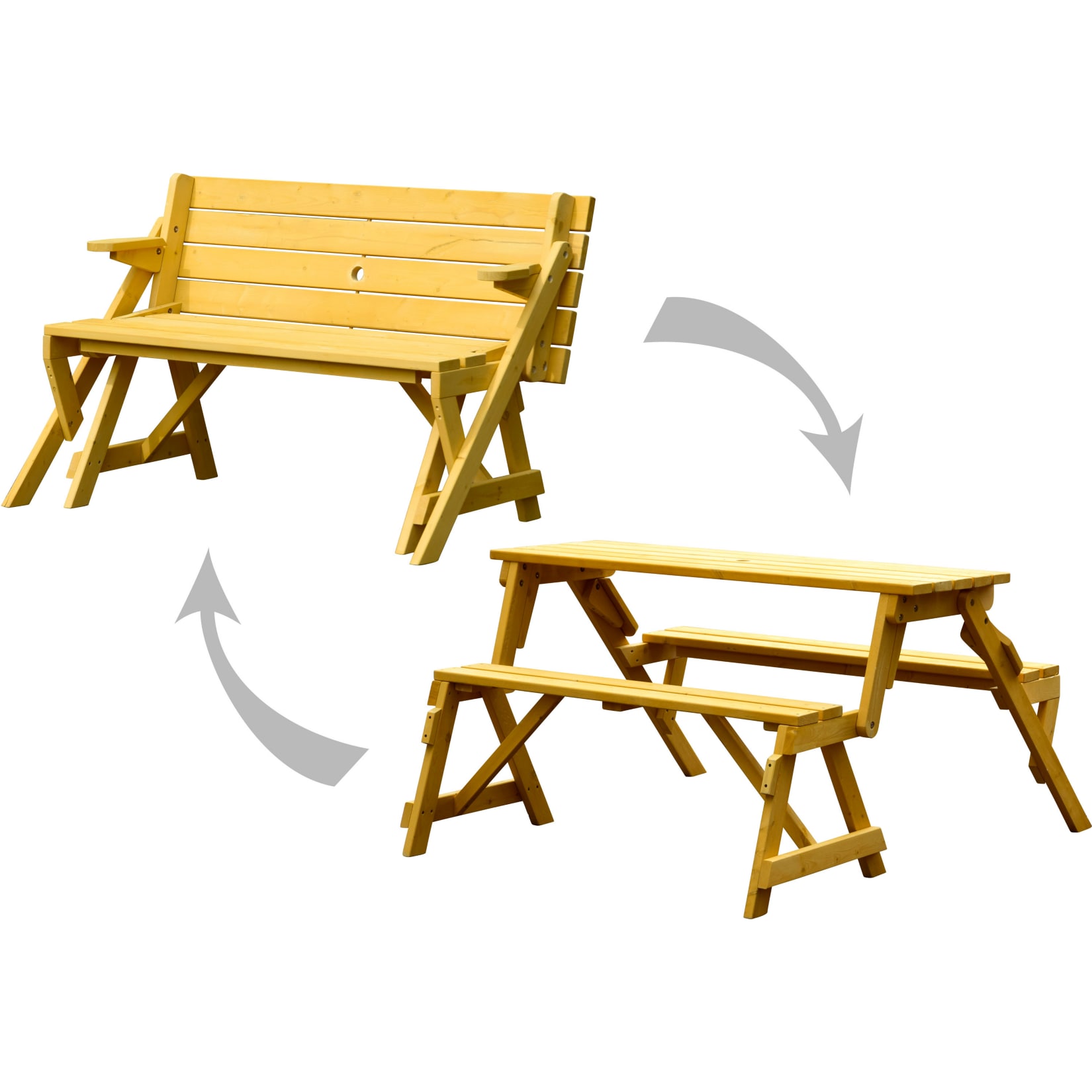 Dobar 2in1 Picknicktisch und Sitzbank - Bild 1