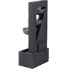 Dobar Polyresin-Brunnen mit Pumpe und LED´s, eckig mit 4 Schalen - Bild 2