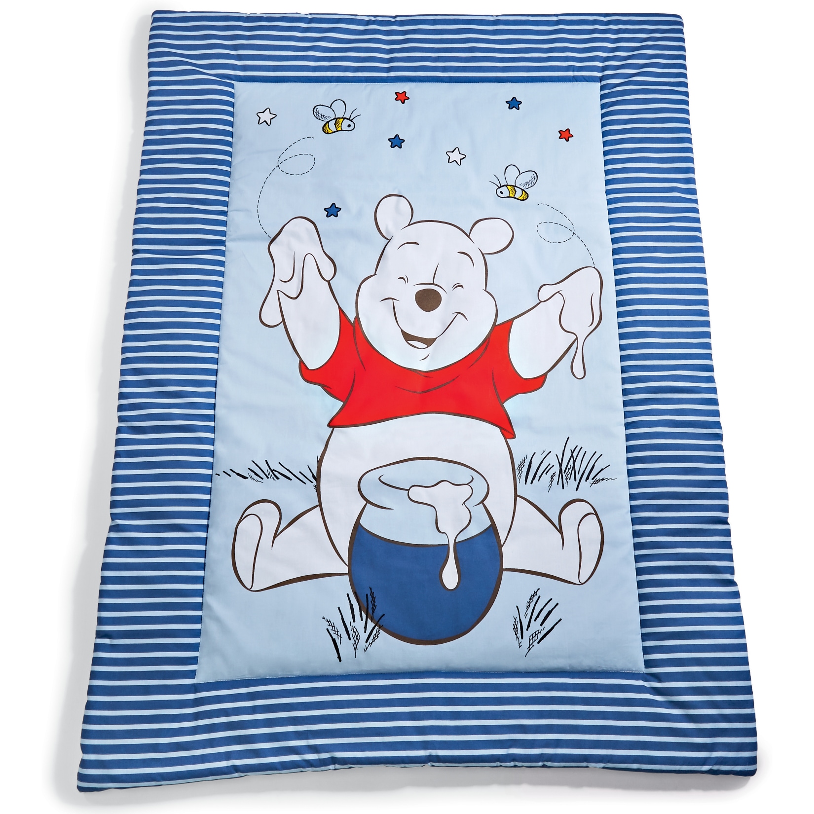Disney Baby Krabbeldecke, ca. 100 x 135 cm - Winnie the Pooh, blau - Bild 1
