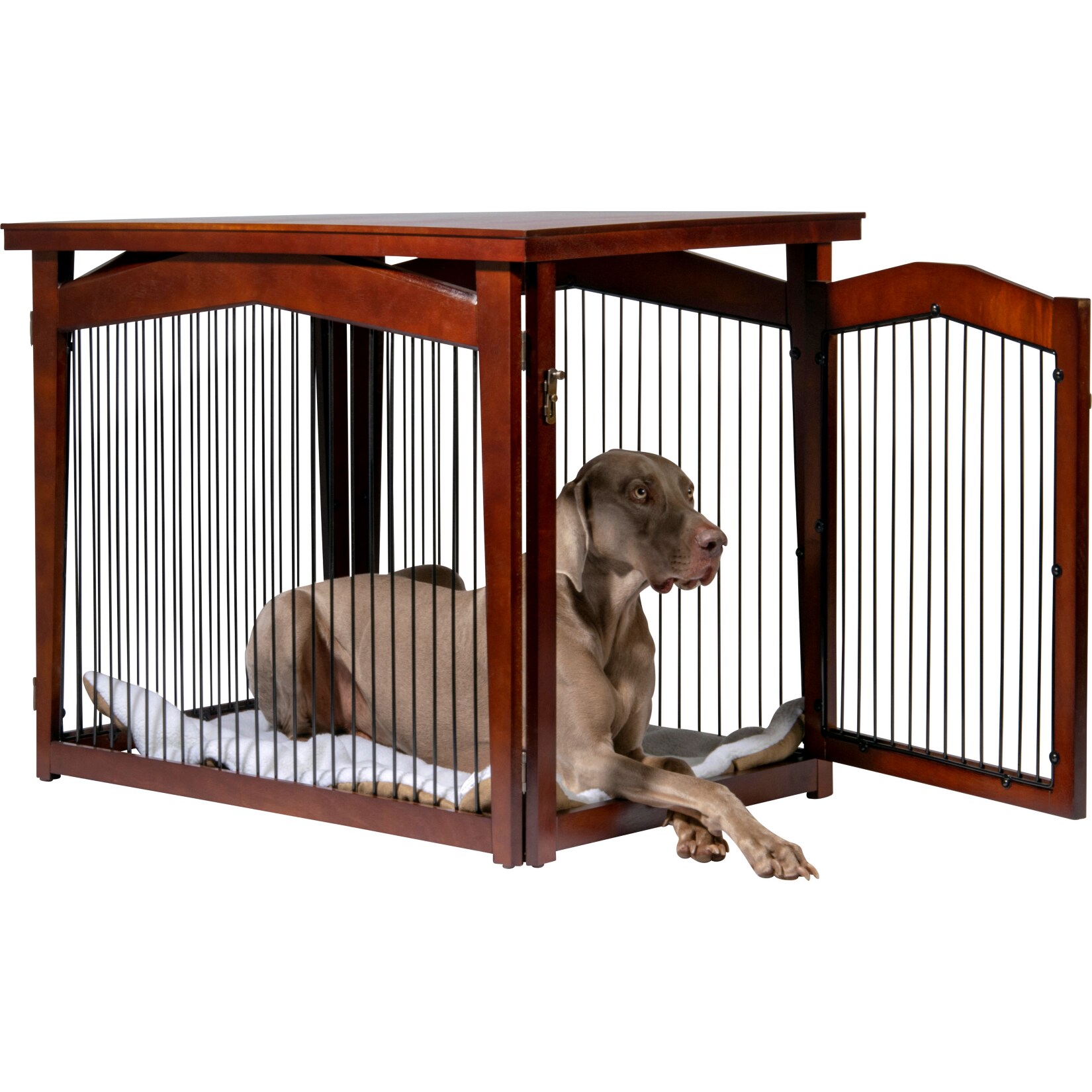 dobar Multifunktion Hundekäfig mit Tischoberfläche Größe L | 04055894352472