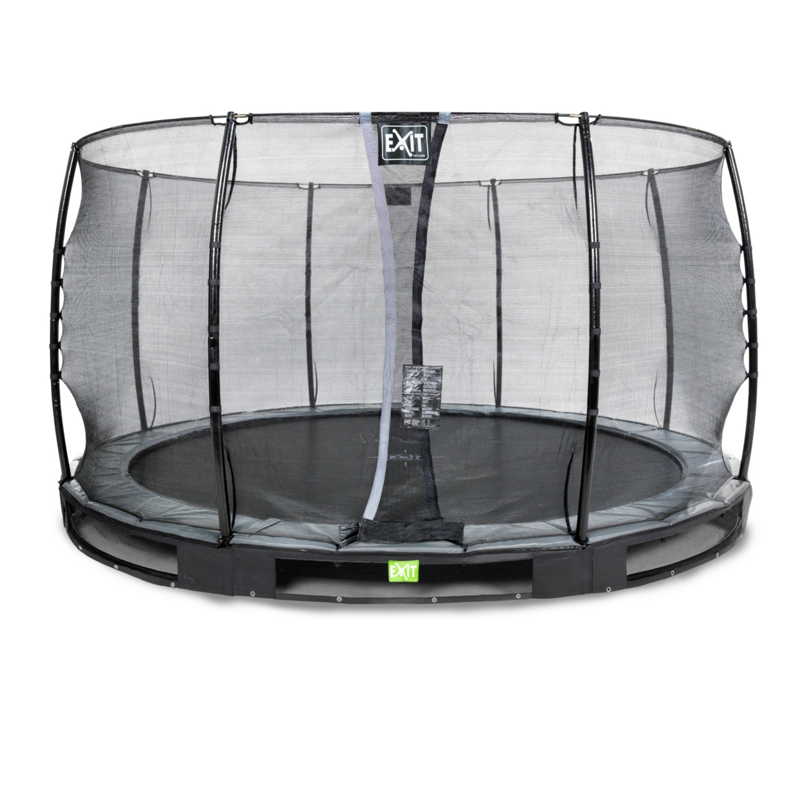 EXIT Elegant Ground 366 (12ft) RUND + Sicherheitsnetz Economy schwarz - Bild 1