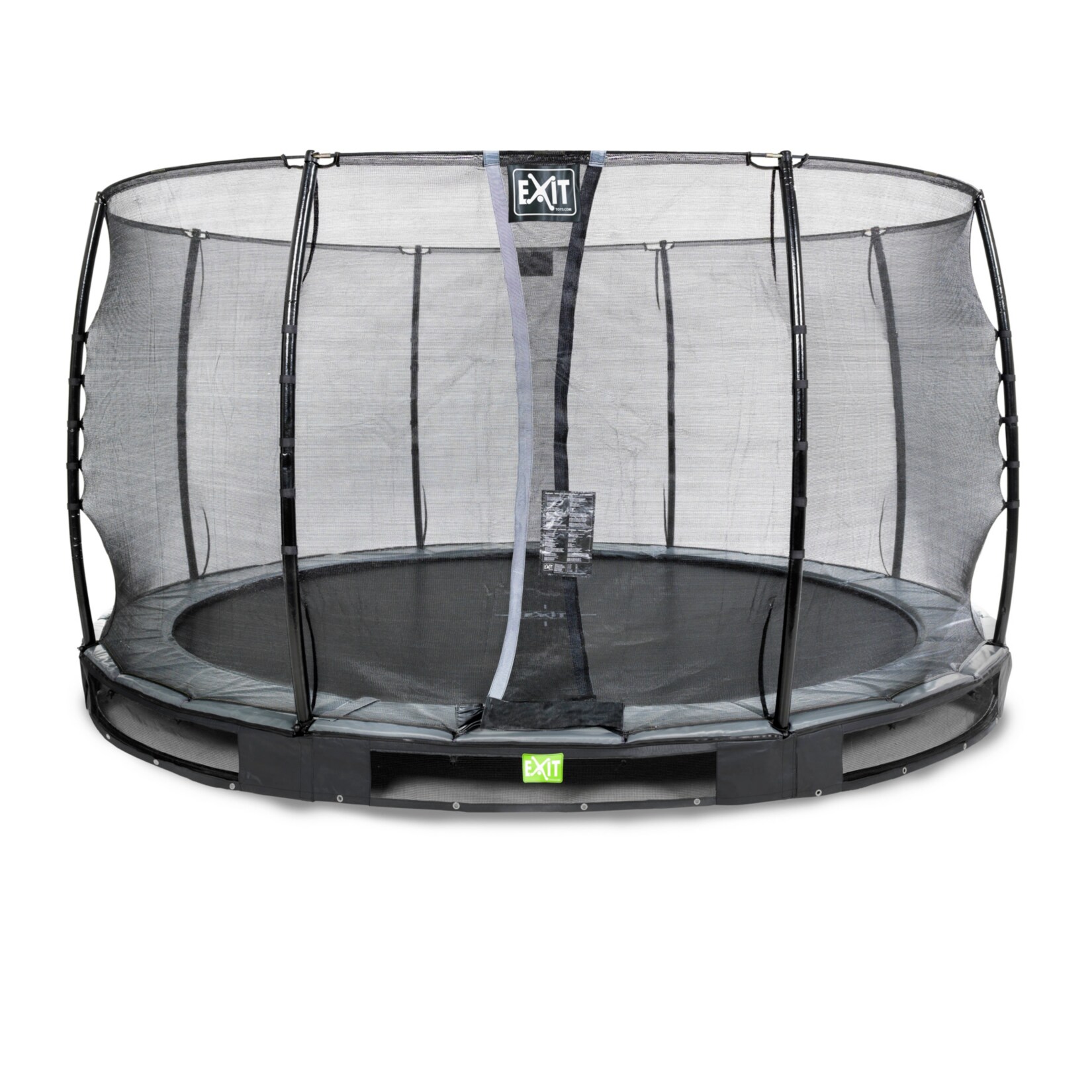 EXIT Elegant Ground 366 (12ft) RUND + Sicherheitsnetz Economy schwarz | 08719874704786
