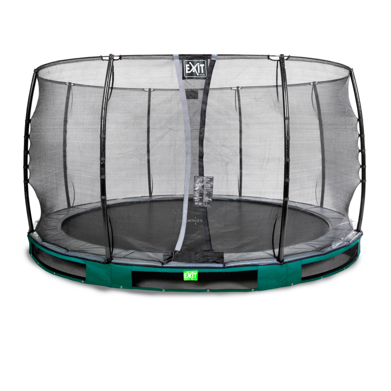 EXIT Elegant Ground 366 (12ft) RUND + Sicherheitsnetz Economy grün | 08719874704847