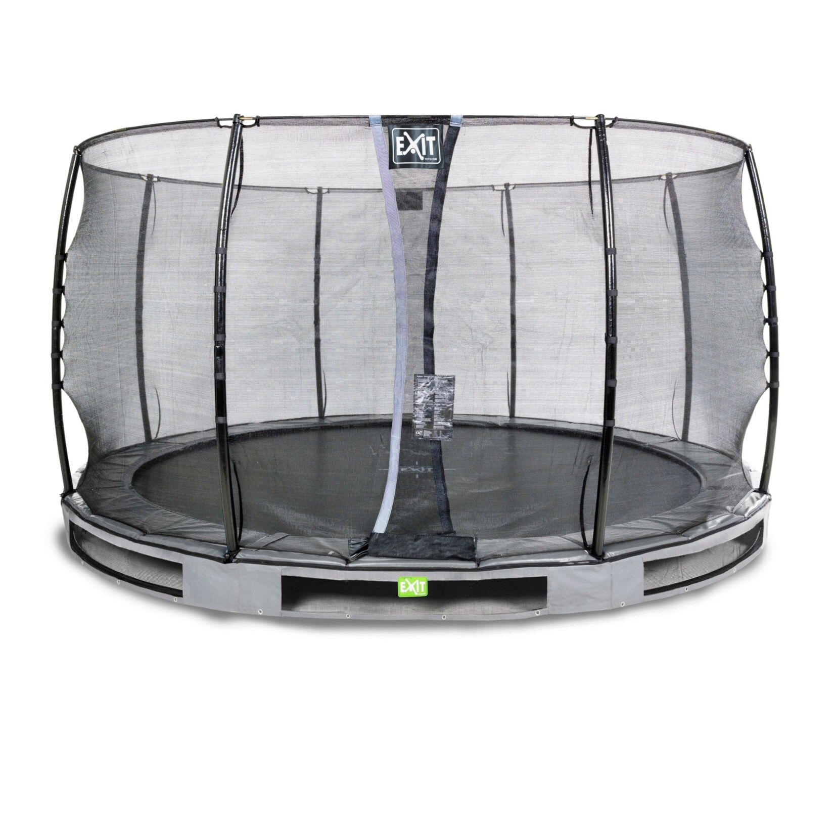EXIT Elegant Ground 366 (12ft) RUND + Sicherheitsnetz Economy grau | 08719874704908