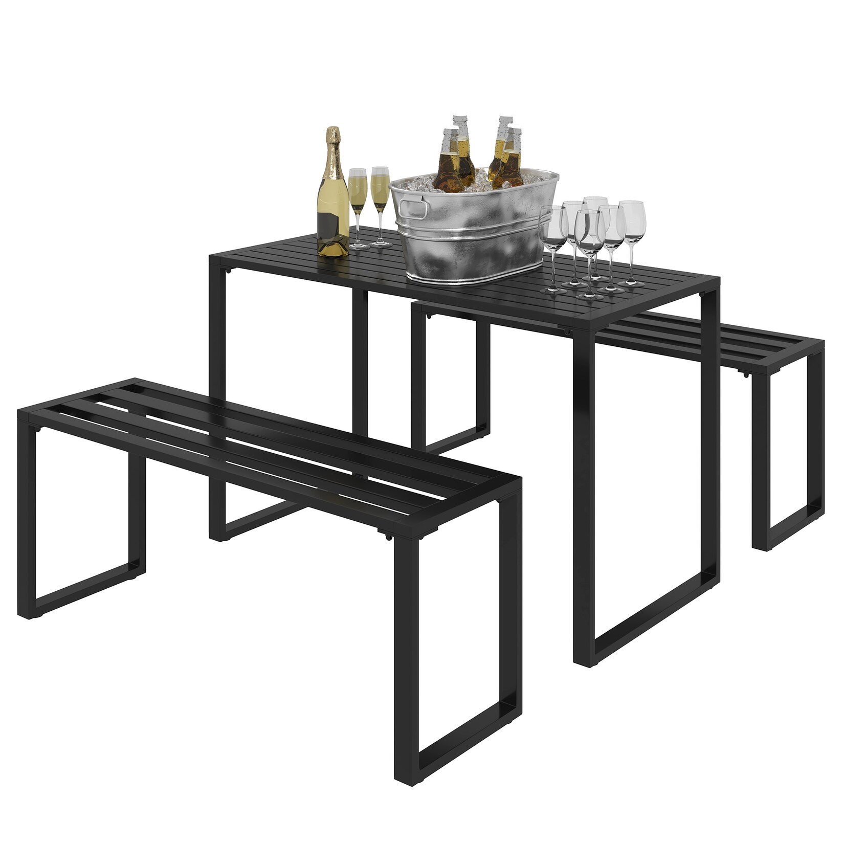 Outdoor Möbelset Metall