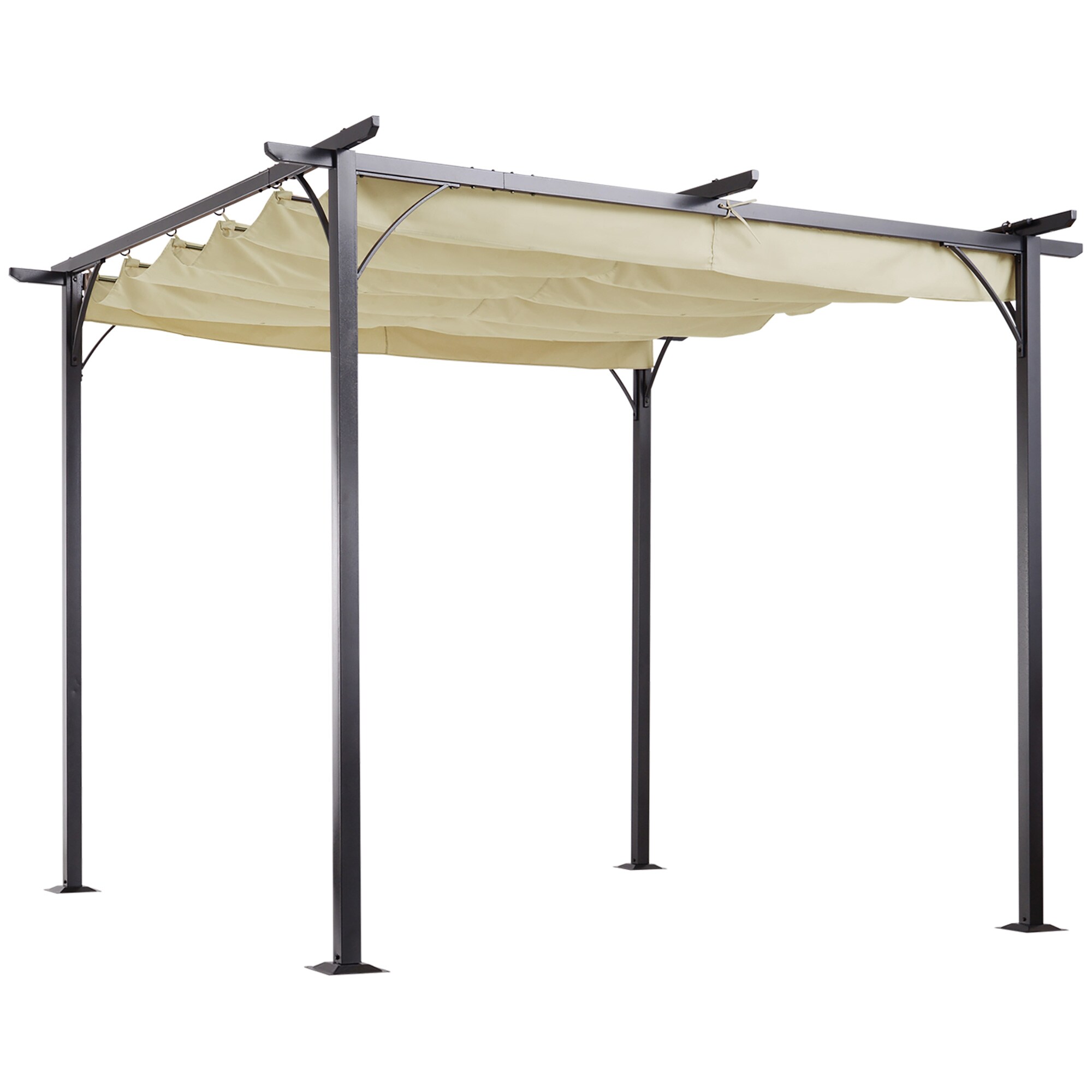 Outsunny Pergola Stahl, Polyester - Bild 1