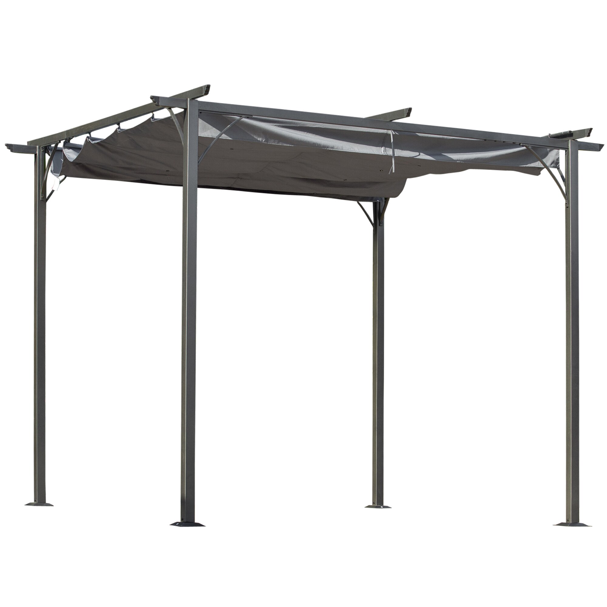 Outsunny Pergola Metall, Polyester - Bild 1