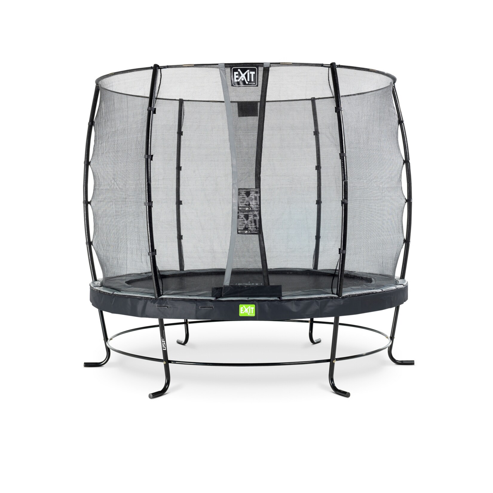 EXIT Elegant 253 (8,3ft) RUND + Sicherheitsnetz Economy schwarz | 08719743250789
