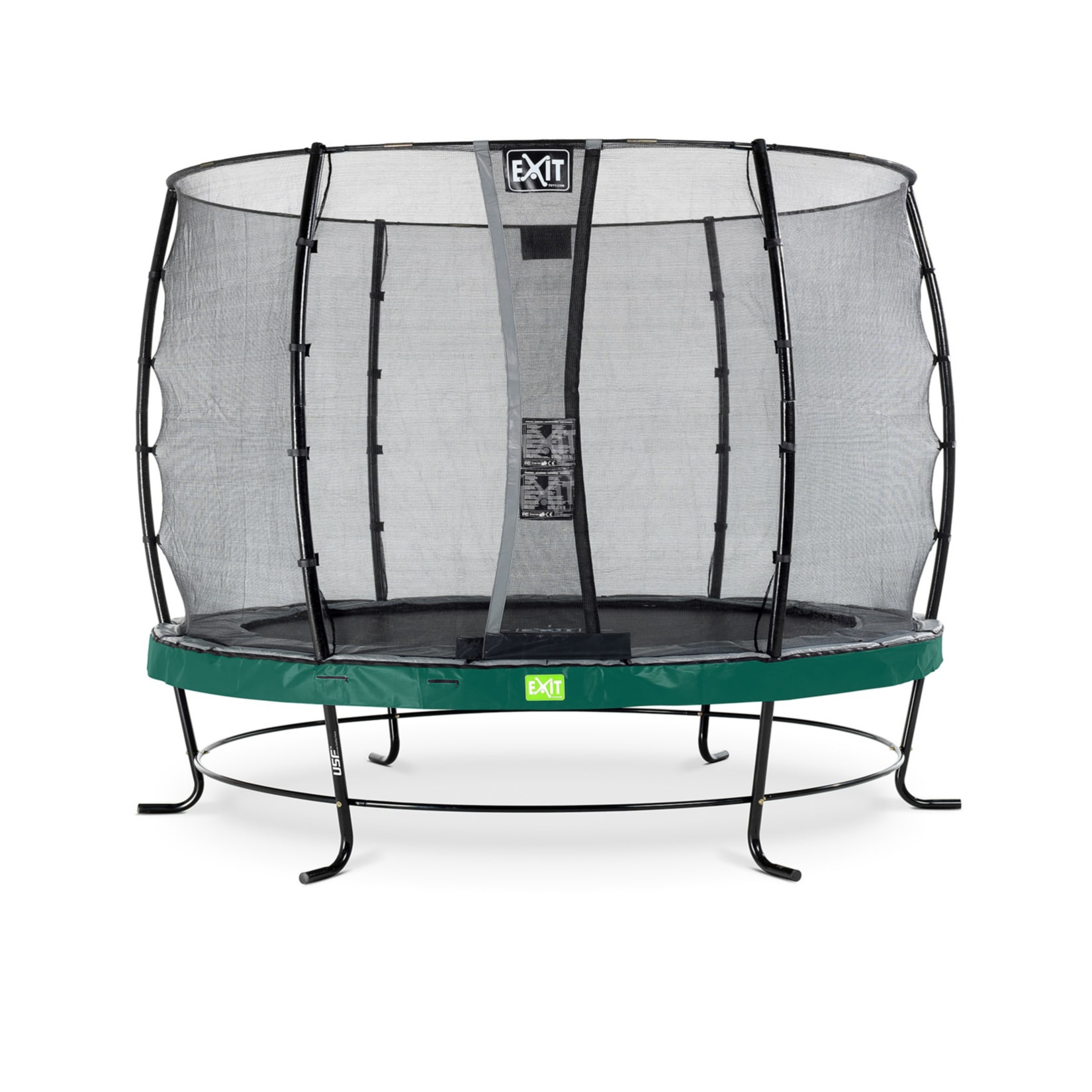 EXIT Elegant 305 (10ft) RUND + Sicherheitsnetz Economy gr&uuml;n - Bild 1
