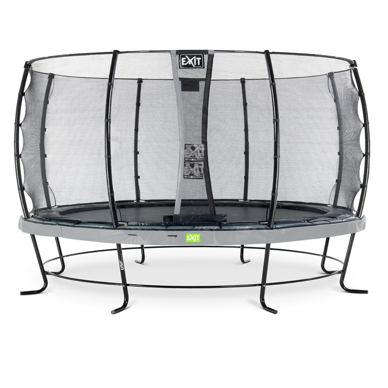 EXIT Elegant 427 (14ft) RUND + Sicherheitsnetz Economy grau | 08719743250963