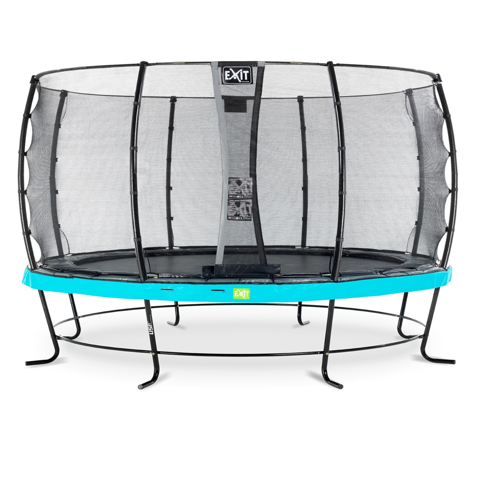 EXIT Elegant 427 (14ft) RUND + Sicherheitsnetz Economy blau | 08719743251045