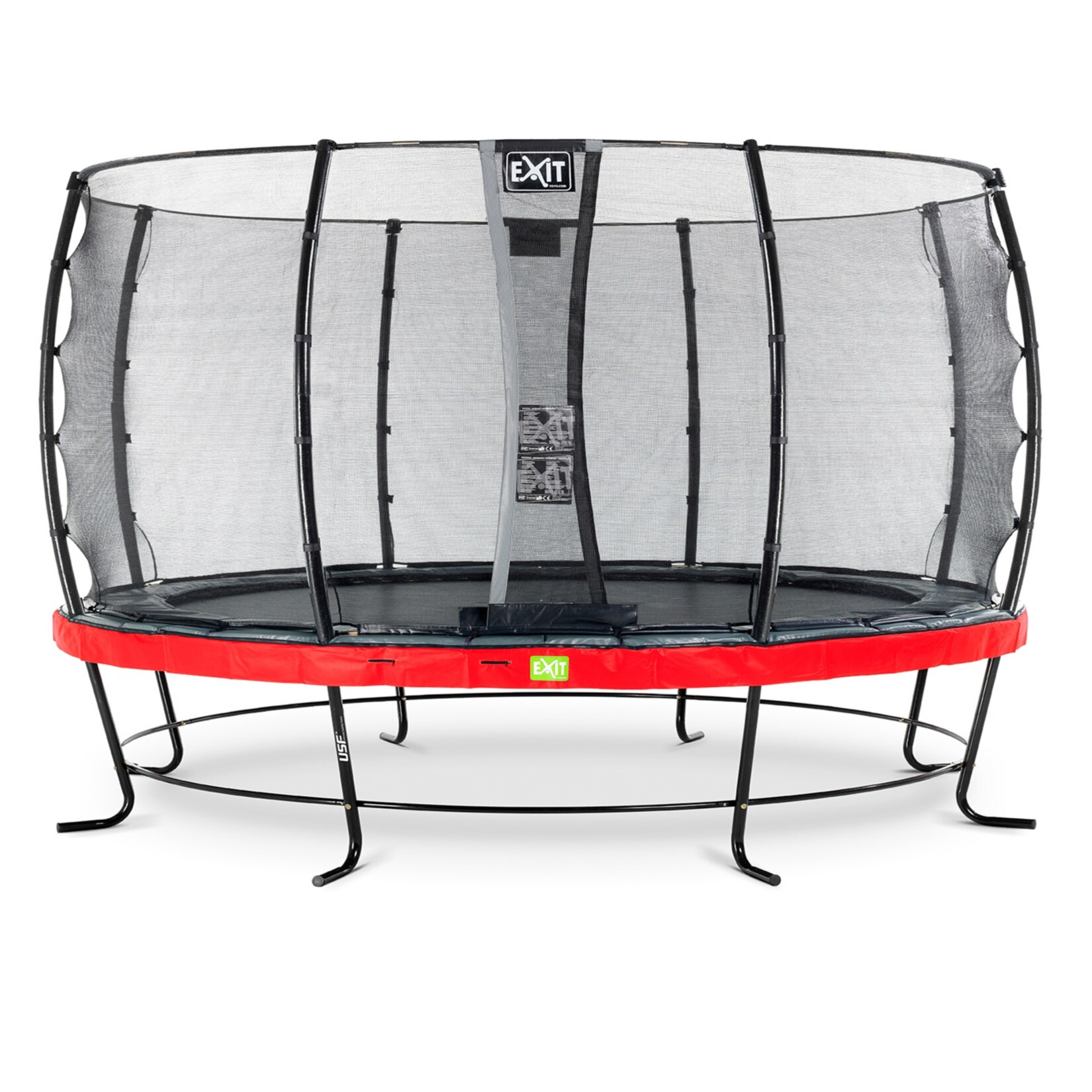 EXIT Elegant 427 (14ft) RUND + Sicherheitsnetz Economy rot | 08719743251120