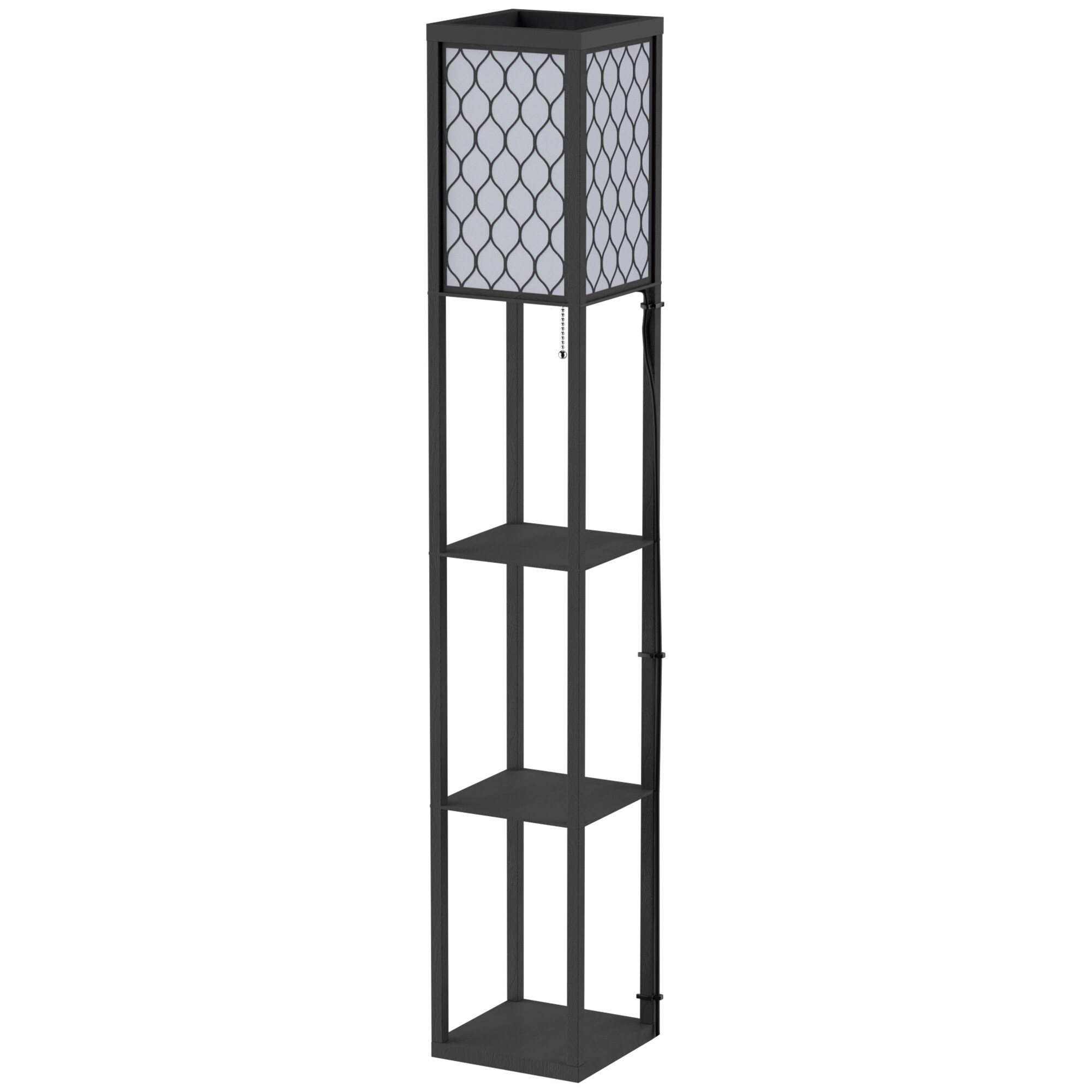 HOMCOM Stehleuchte MDF, Stoff, Kunststoff - Bild 1